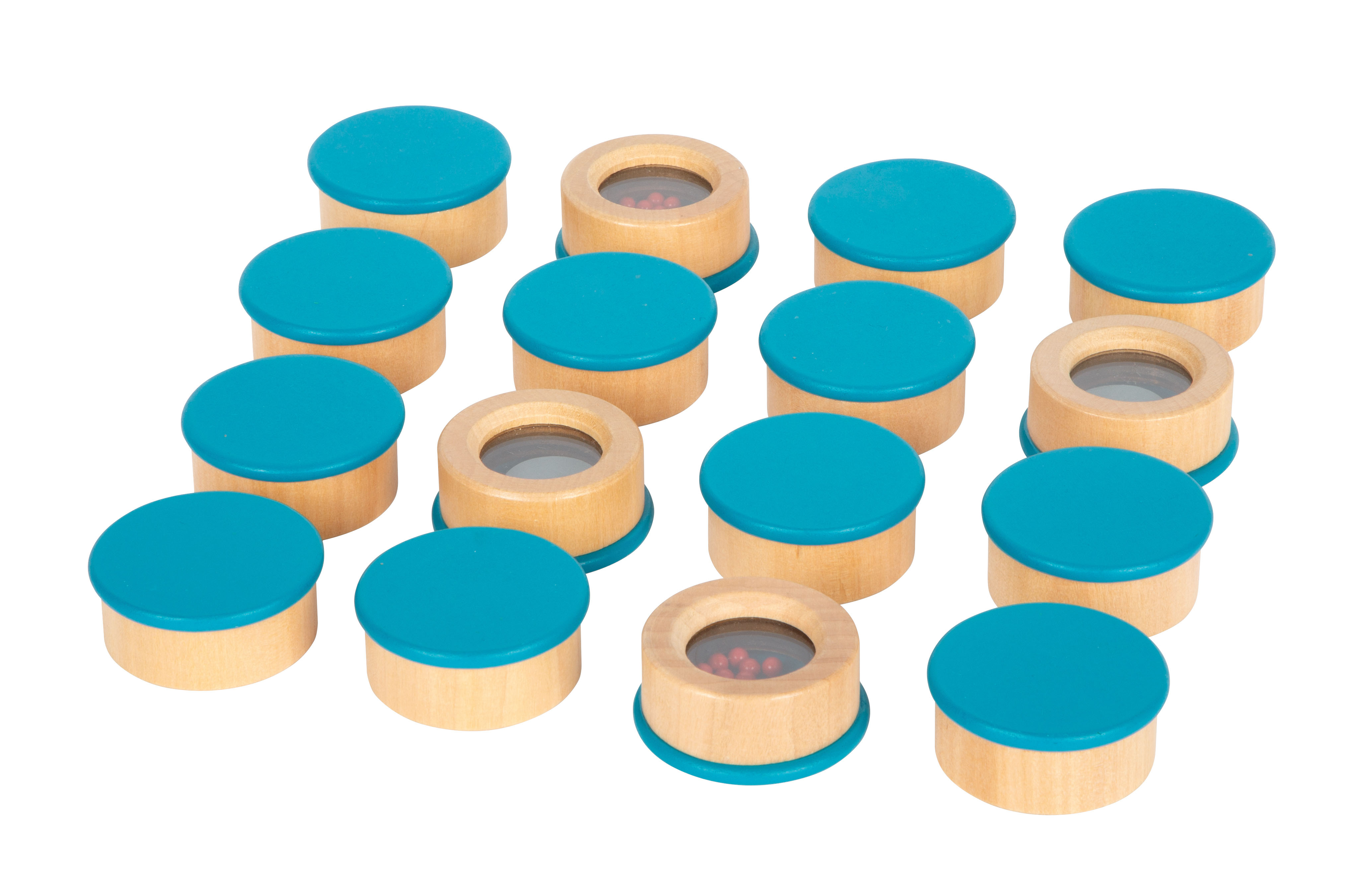 Hörmemo Dosen mit blauem Deckel