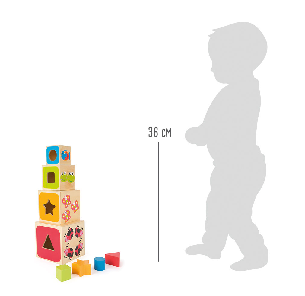 Stapelwürfel ABC für Kinder