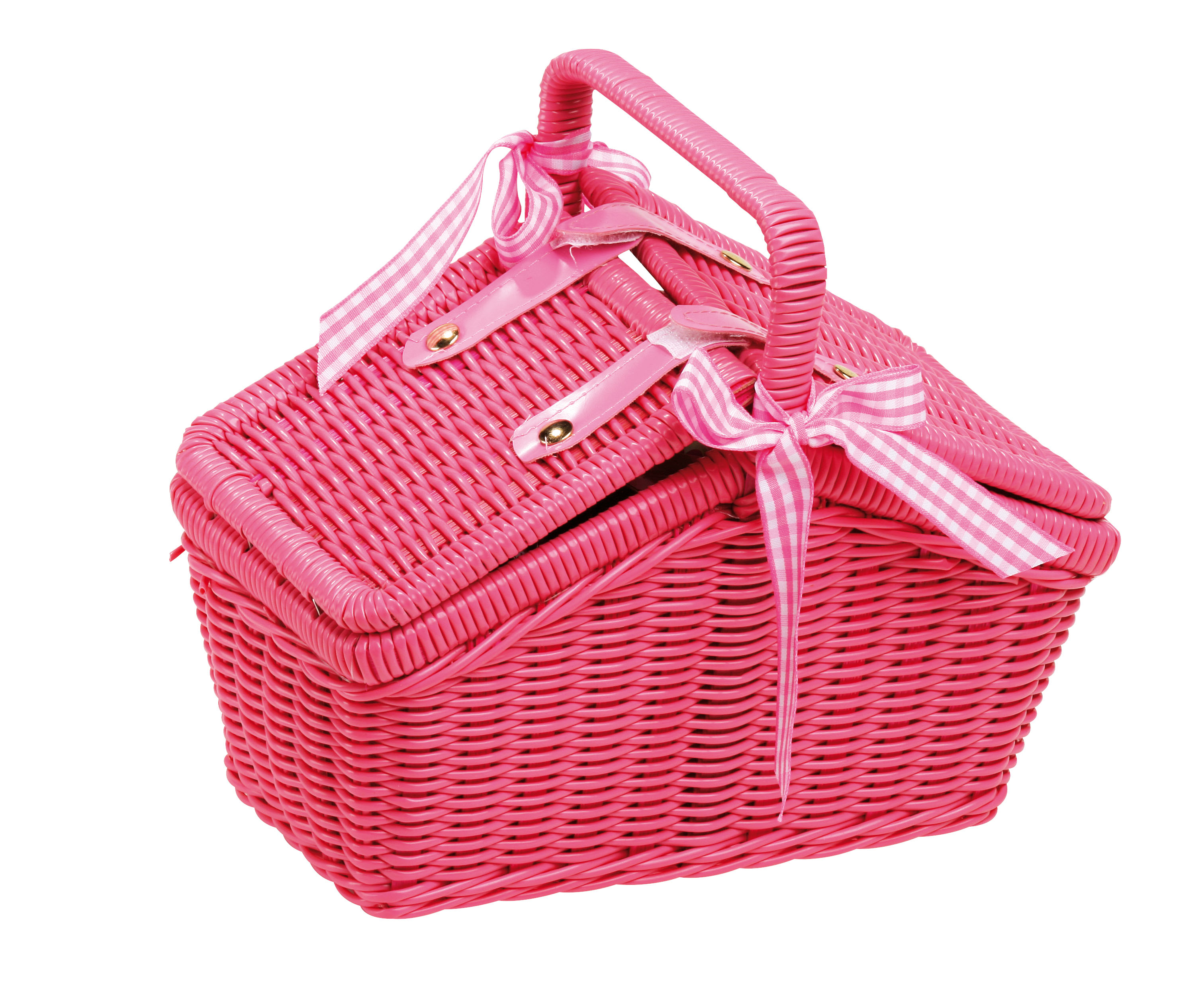 Picknickzubehör einfach im Korb verstaubar