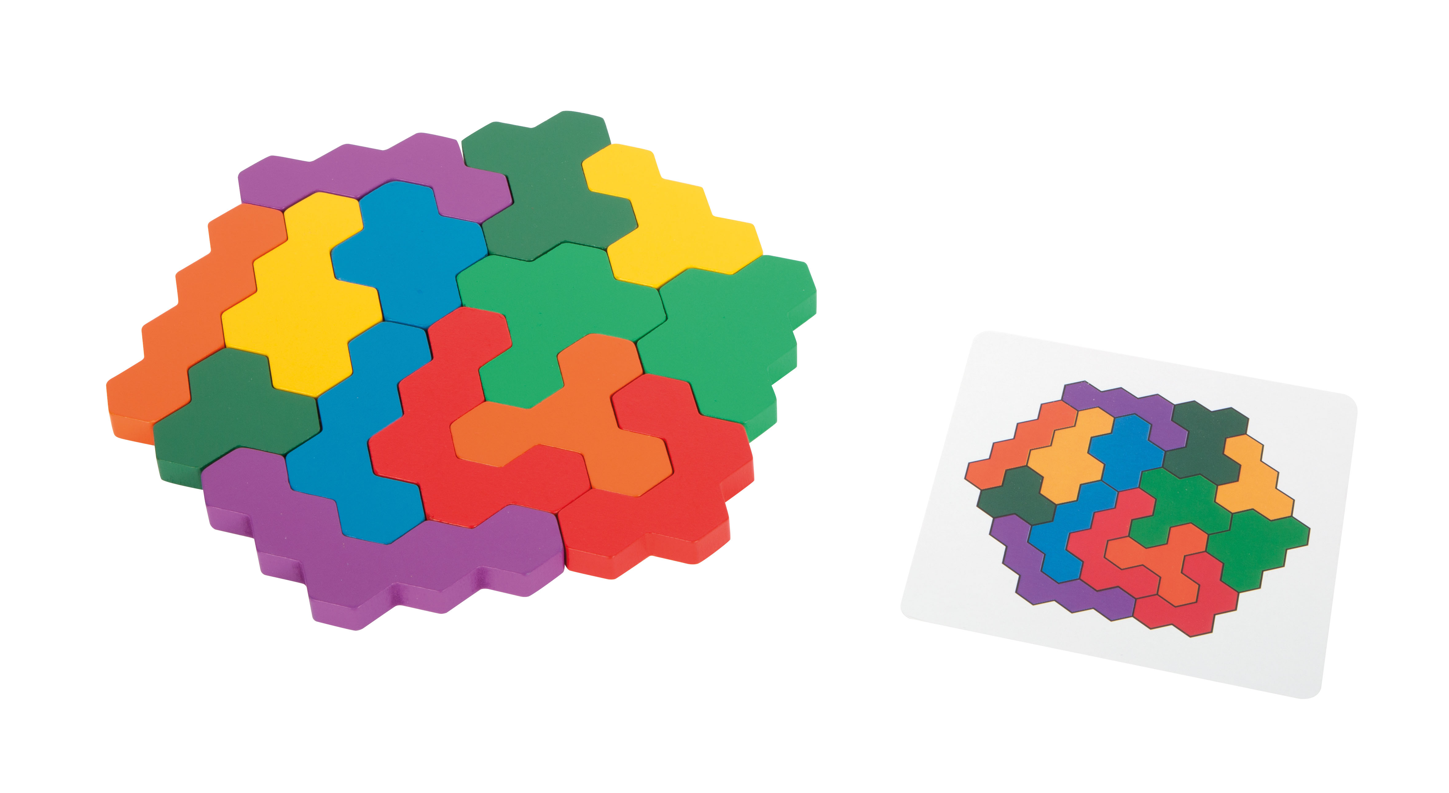 Formenpuzzle aus Holz