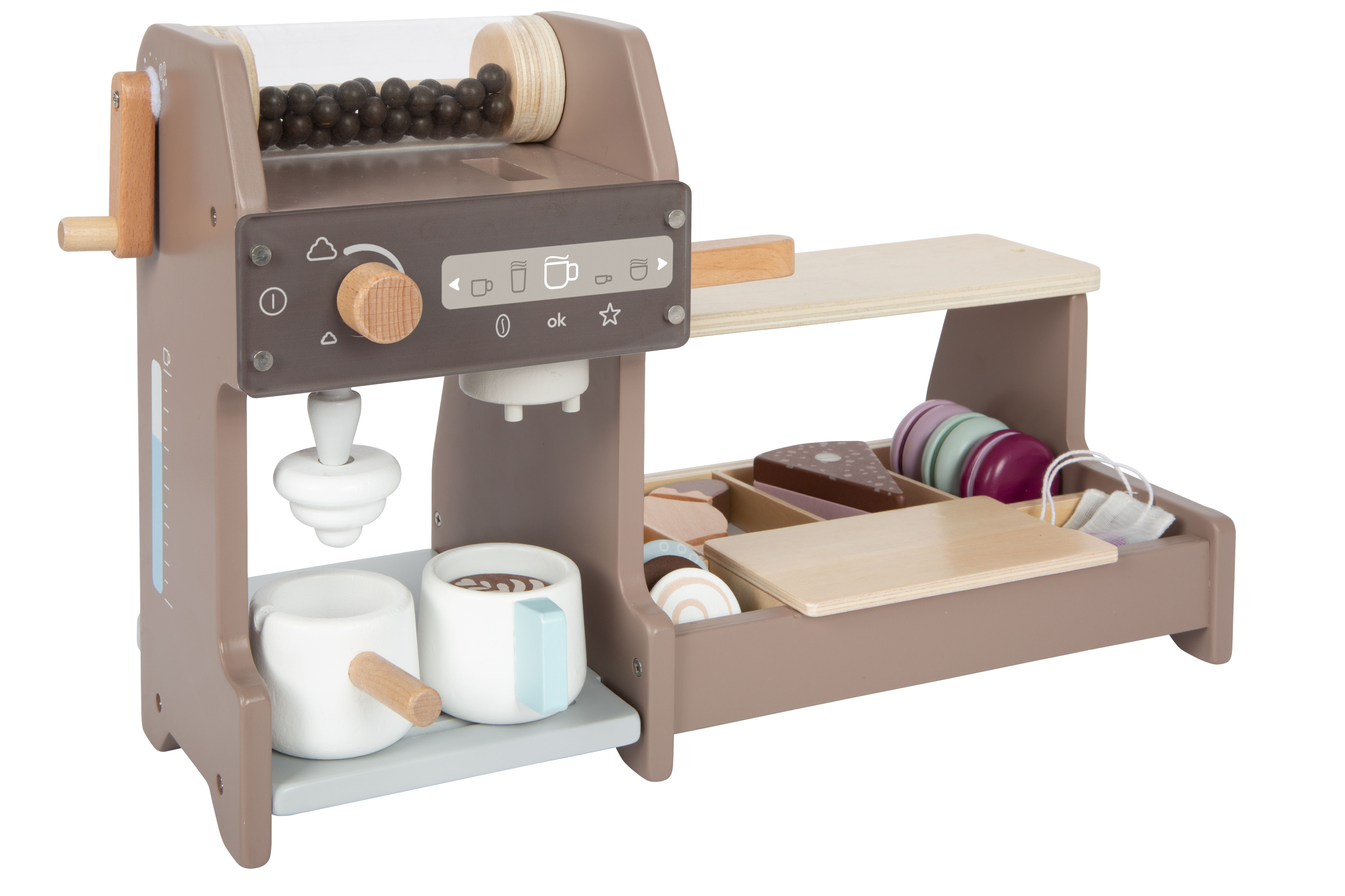 Barista-Café-Set mit Milchschaum für verschiedene Kaffeegetränke