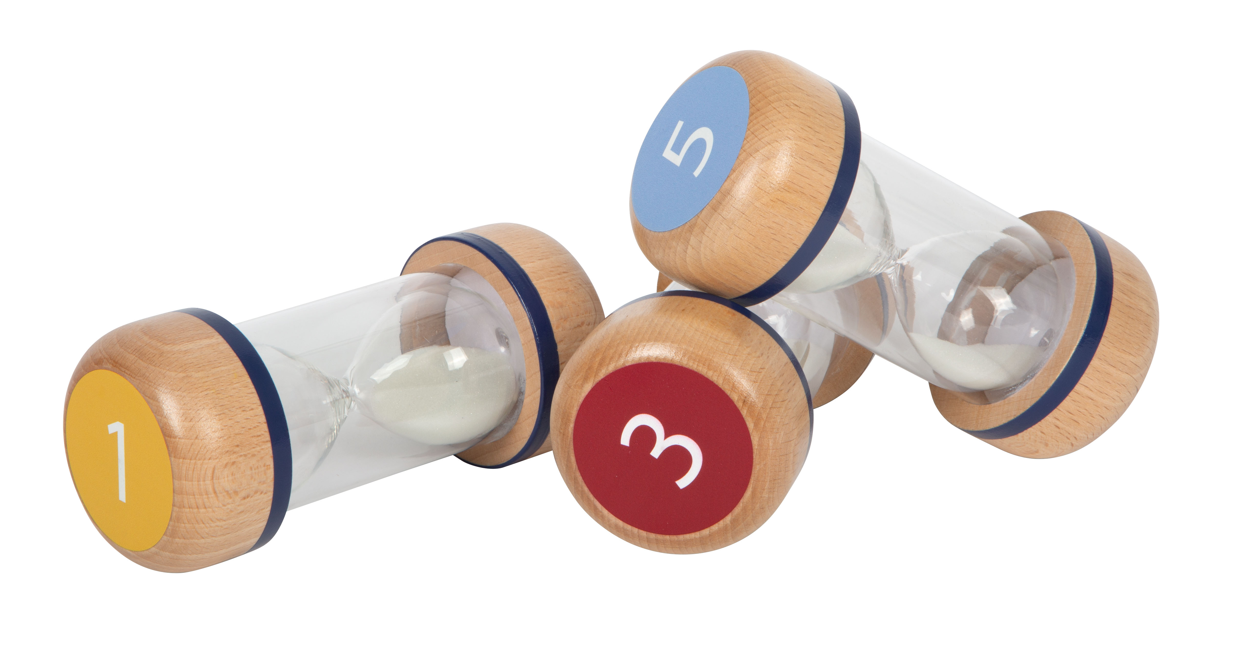 Sanduhren-Set: Zeitmesser aus Holz