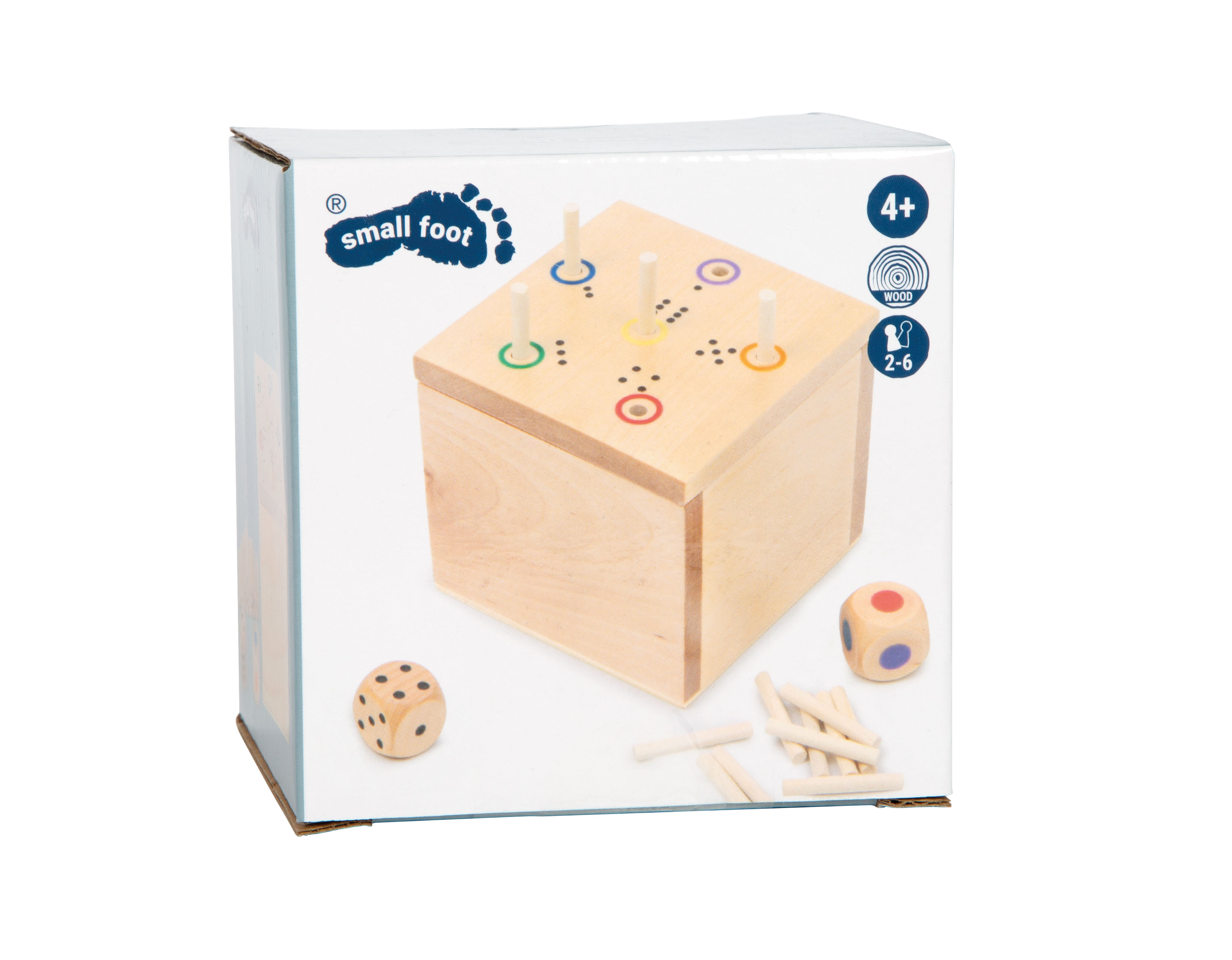 Würfelspiel 6 raus in der Box für Kinder