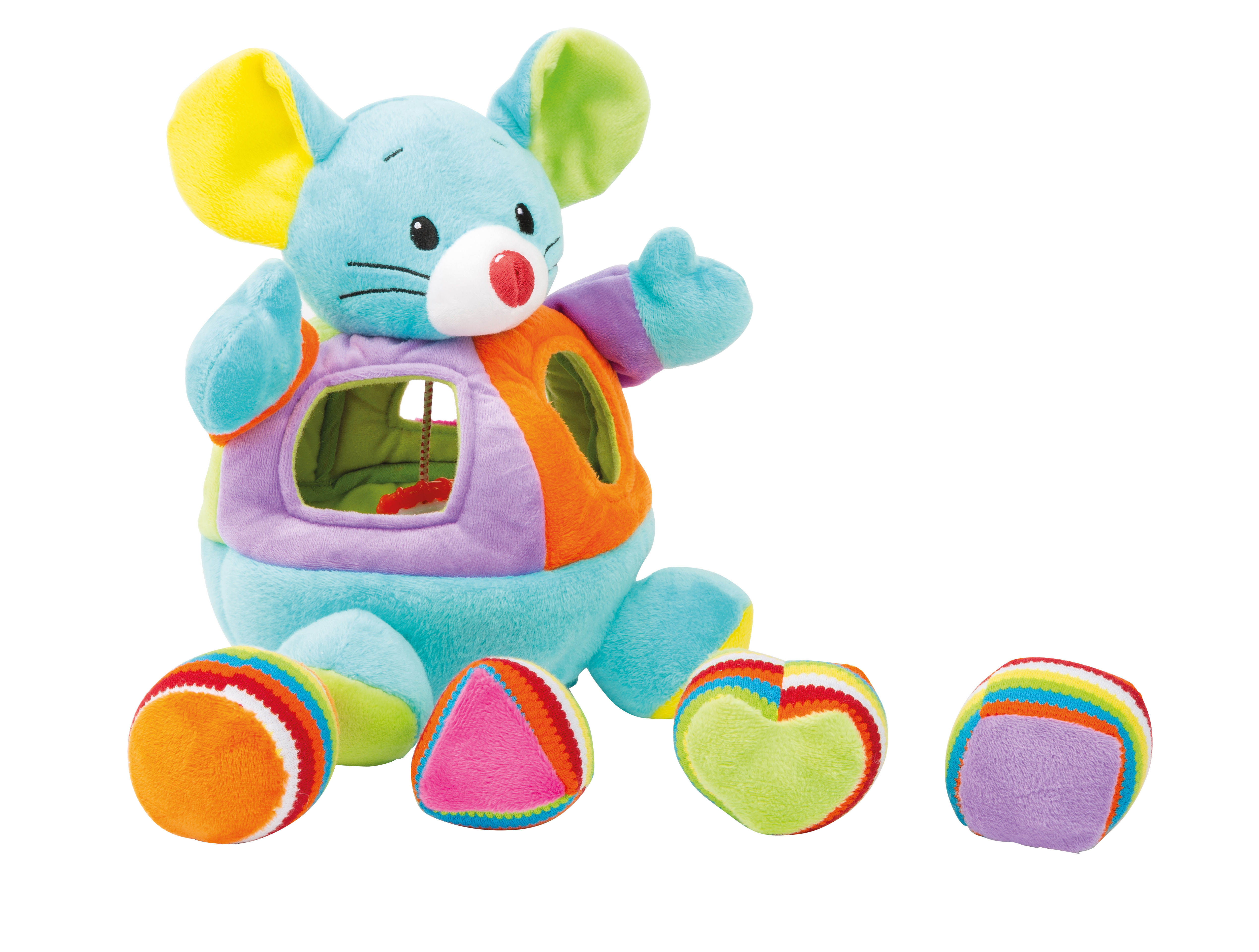Stoffspielzeug-maus zum Stecken für Babys