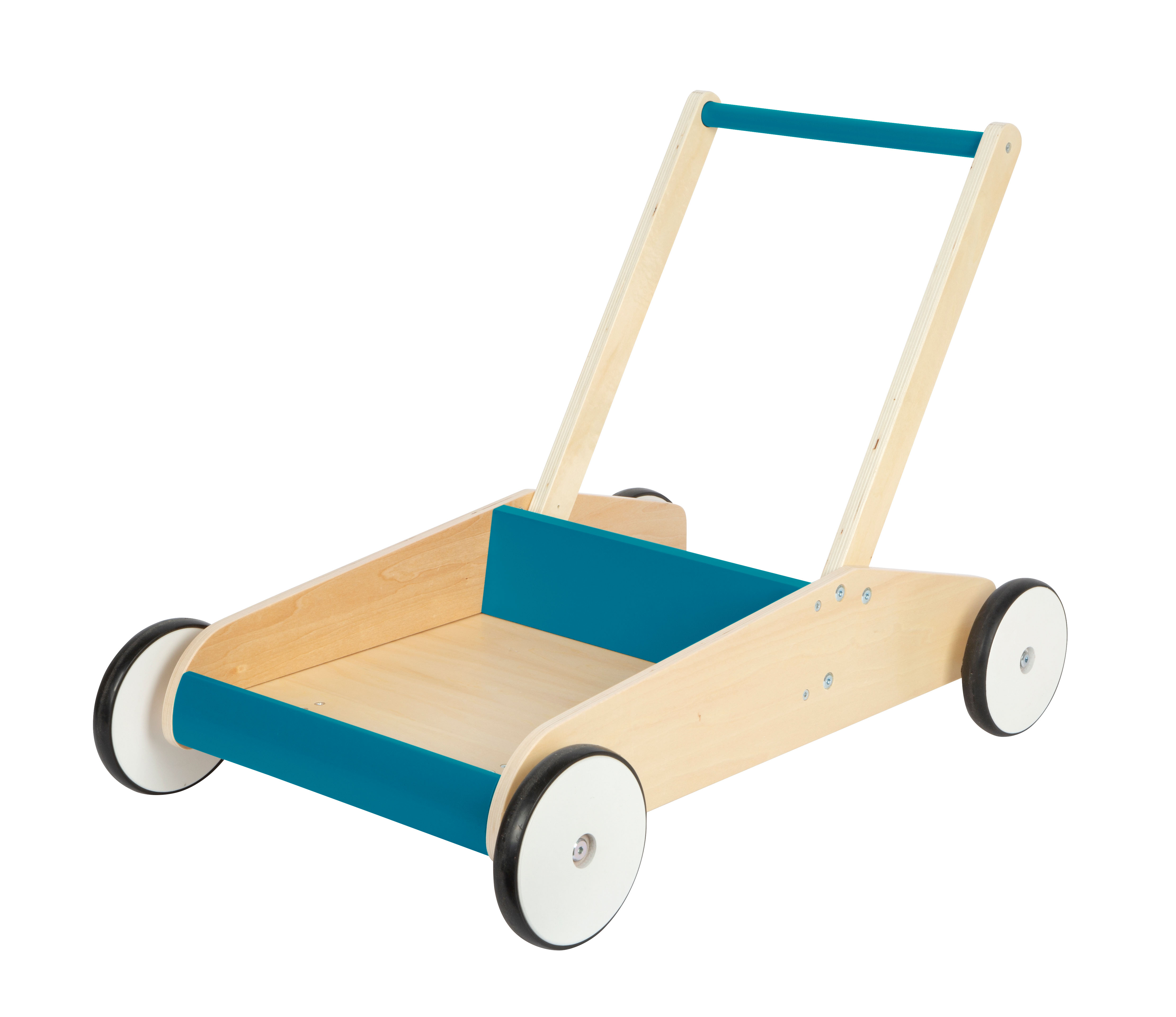 Lauflernhilfe mit gummierten Rädern