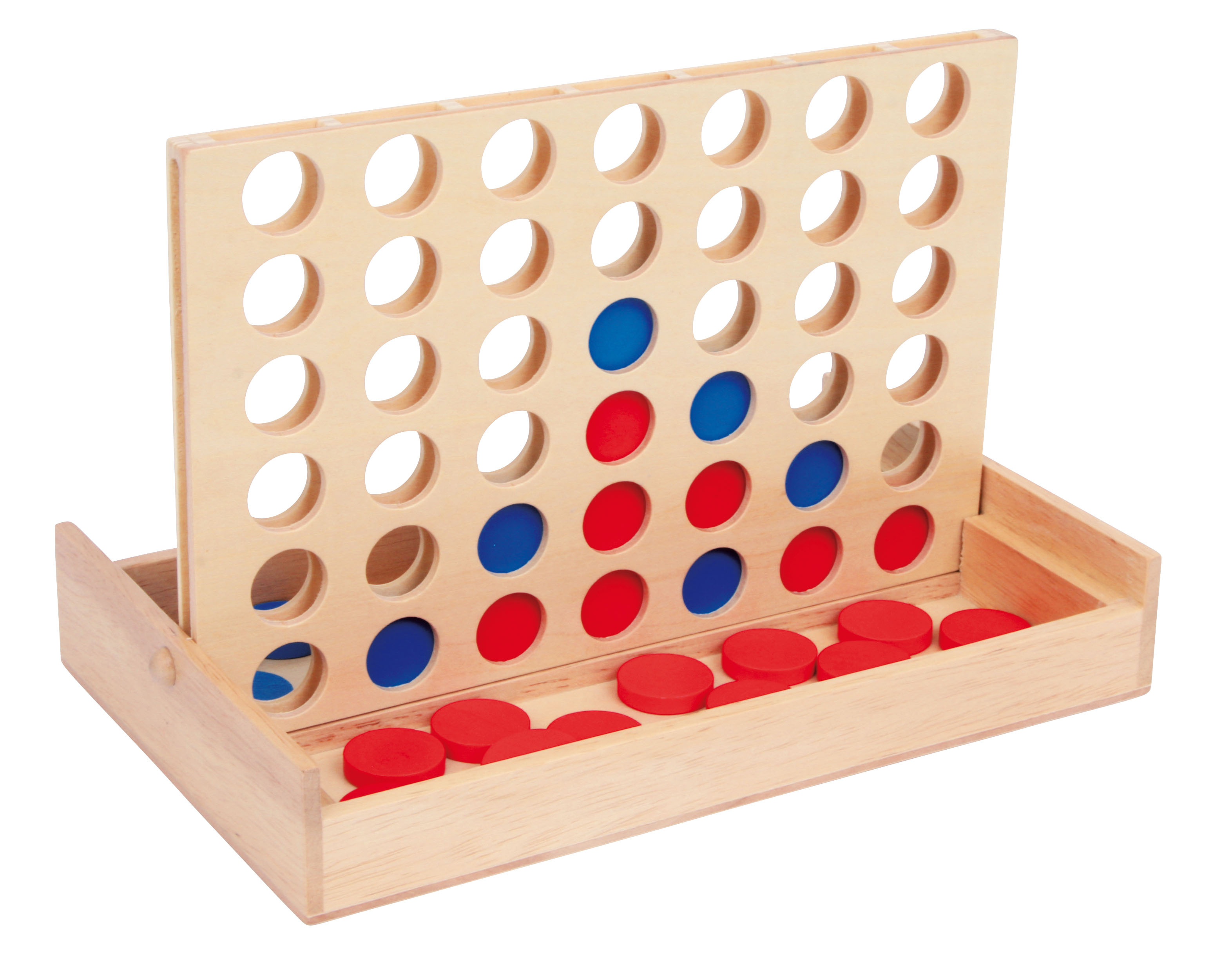 Vier in einer Reihe-Spiel für unterwegs