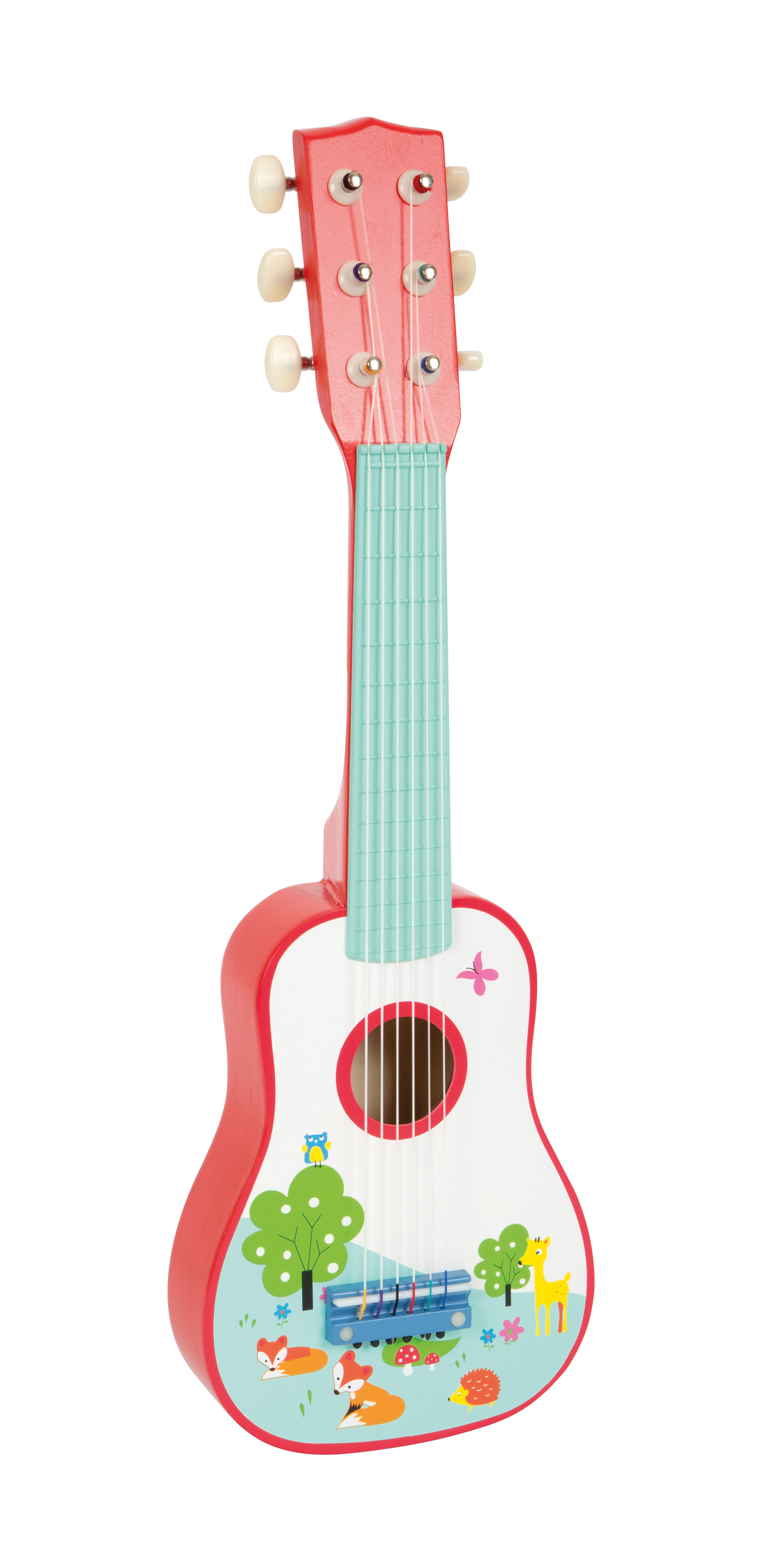 Gitarre aus Holz "Kleiner Fuchs"