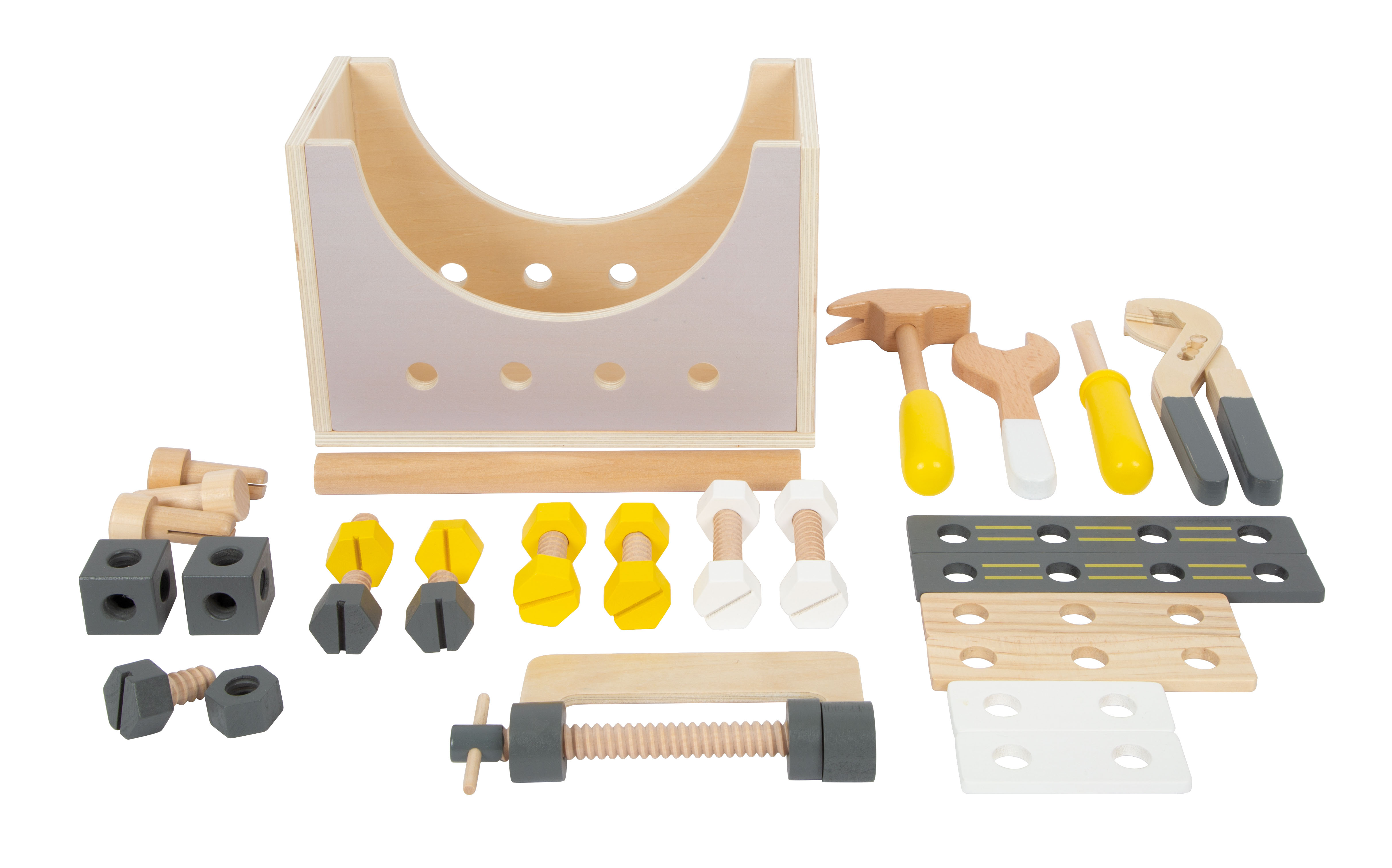 Werkzeugkasten für Kinder mit Zubehör aus Holz