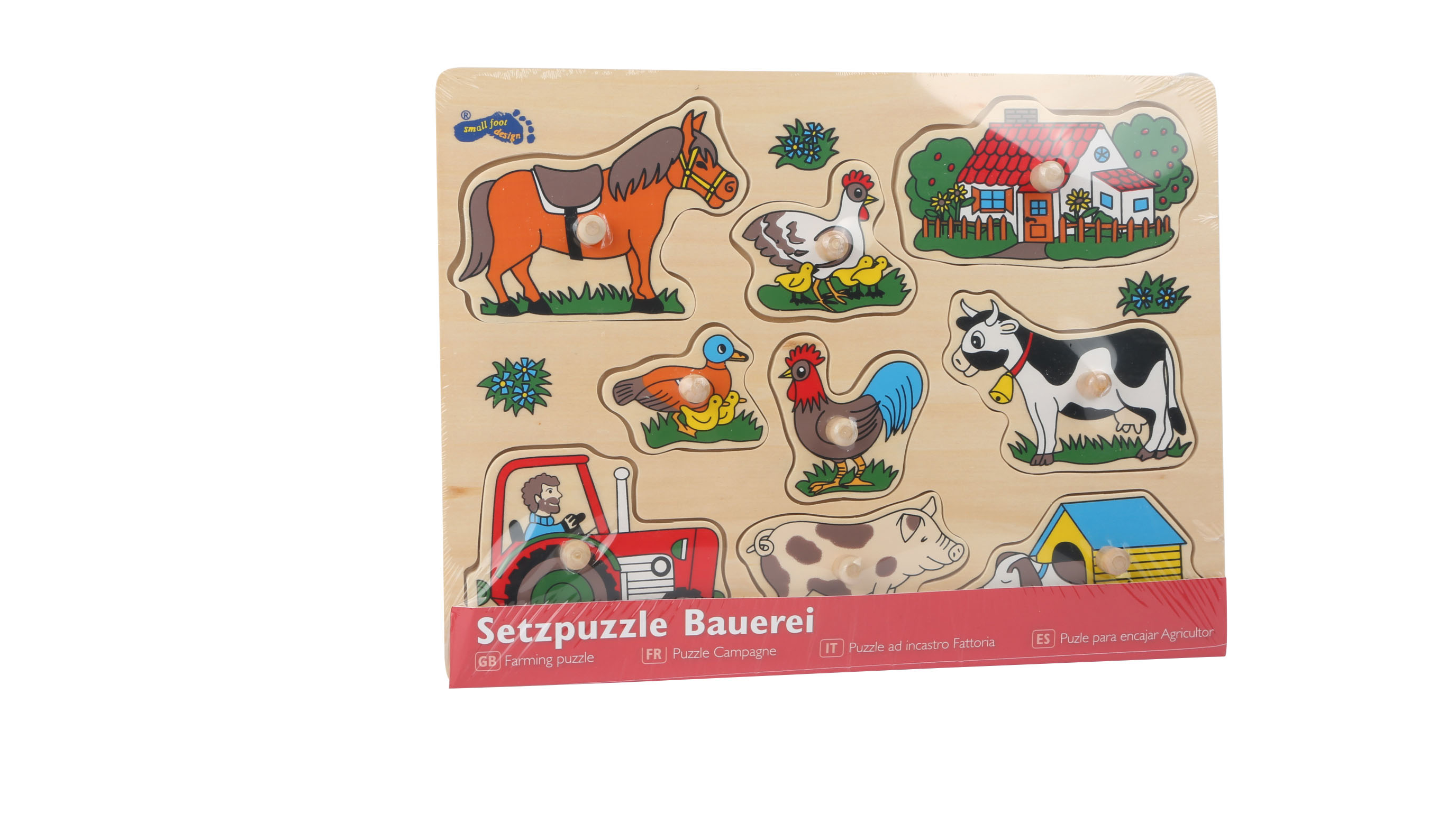 Setzpuzzle Bauerei für Kinder