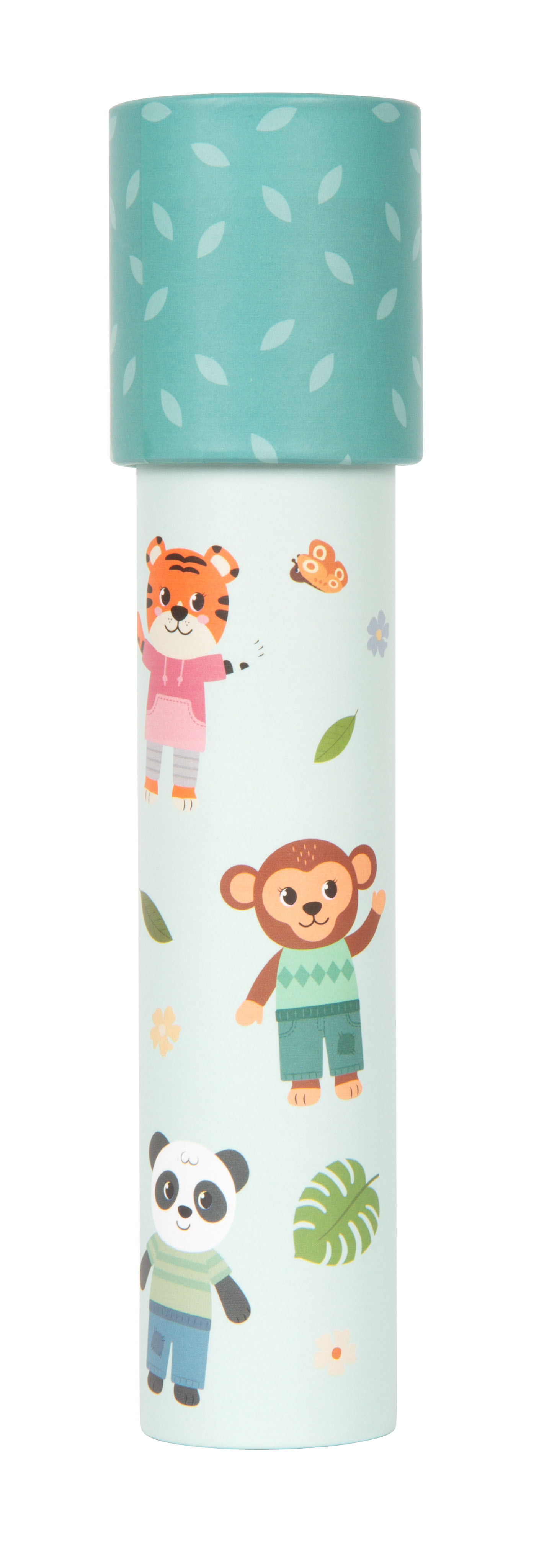 Kaleidoskop Jungle Friends mit Affe, Tiger, Panda und Schmetterling
