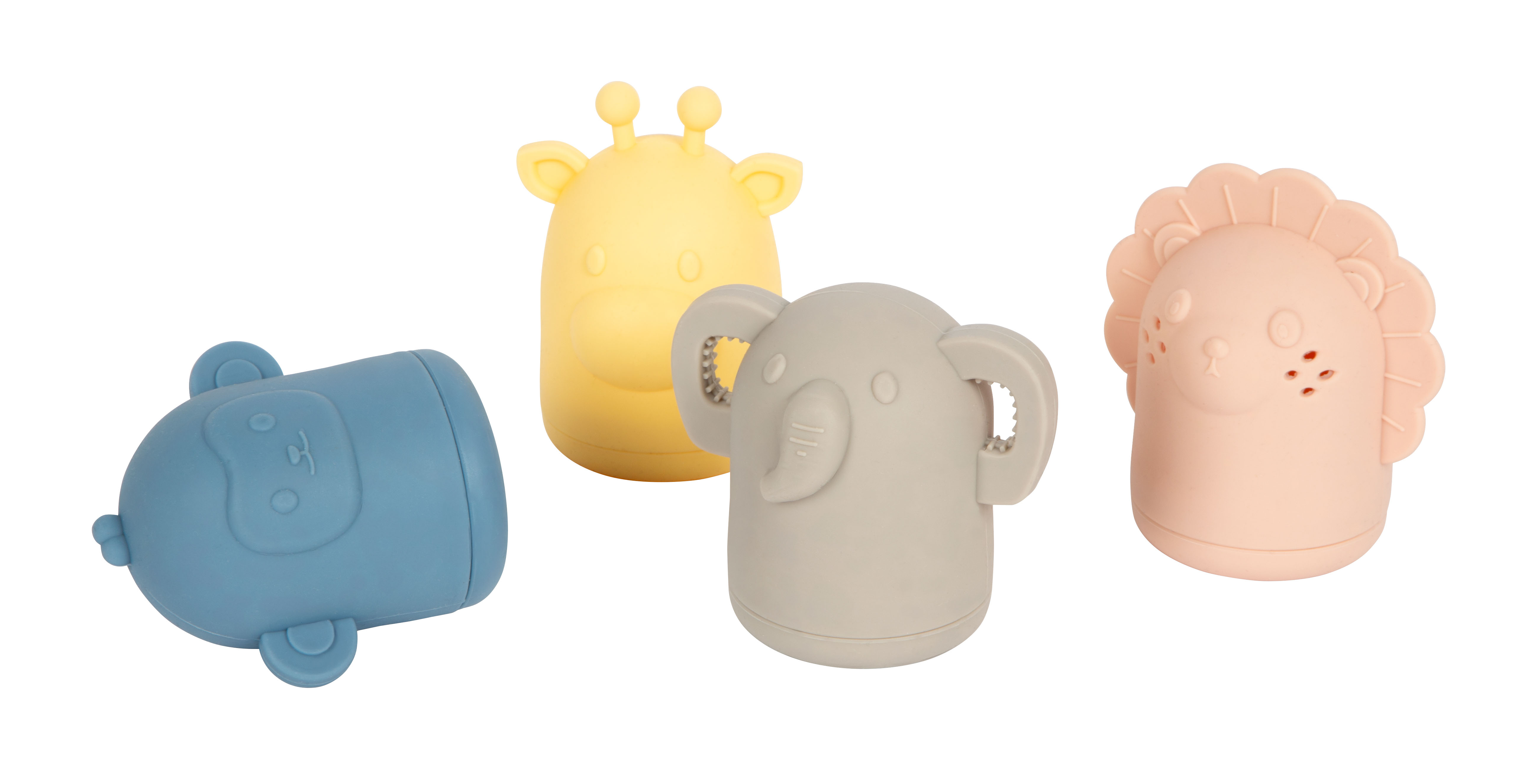 Silikon-Badewannenspielset mit Tiermotiven