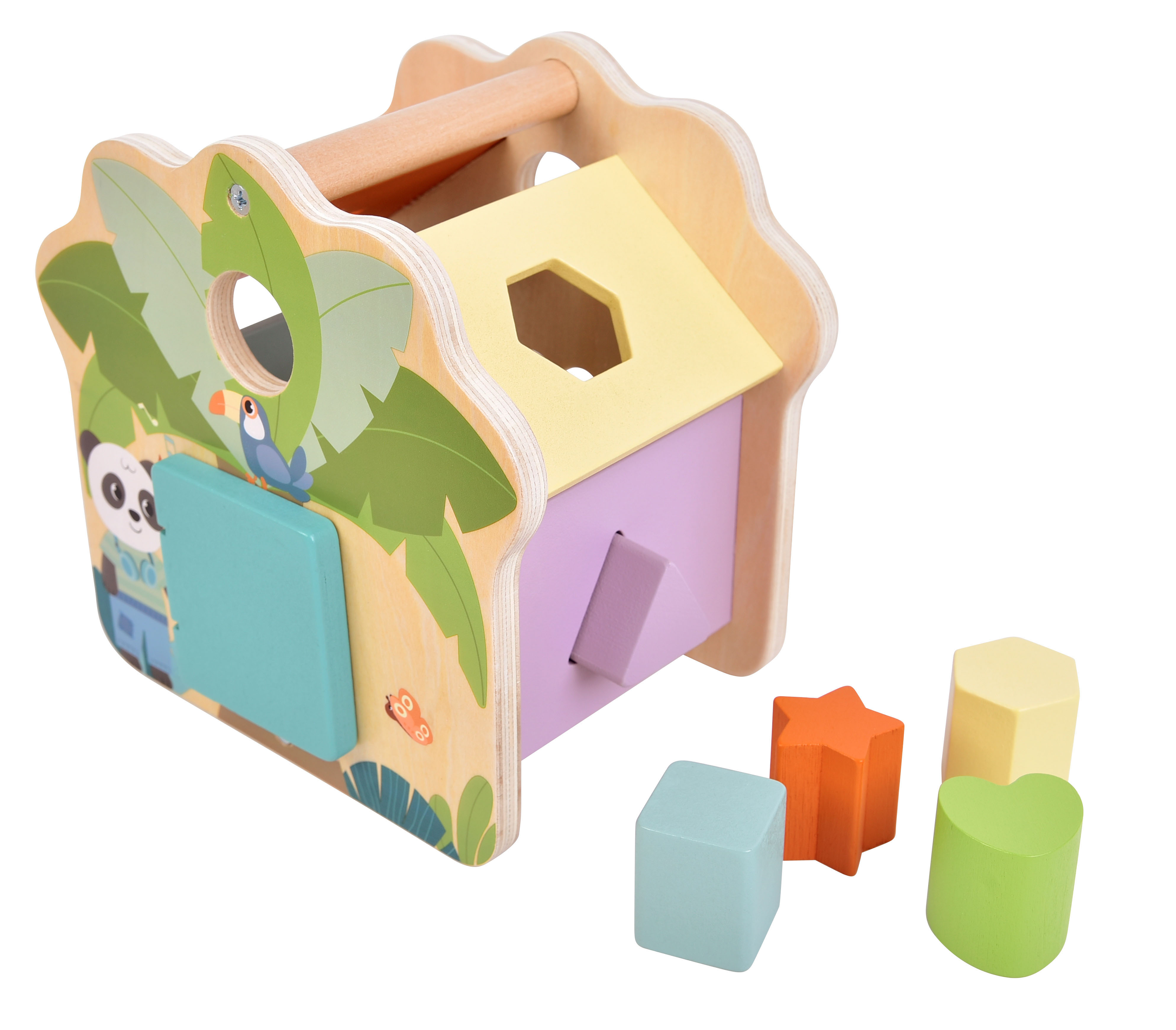 Steckwürfel-Haus Jungle Friends Steckspiel