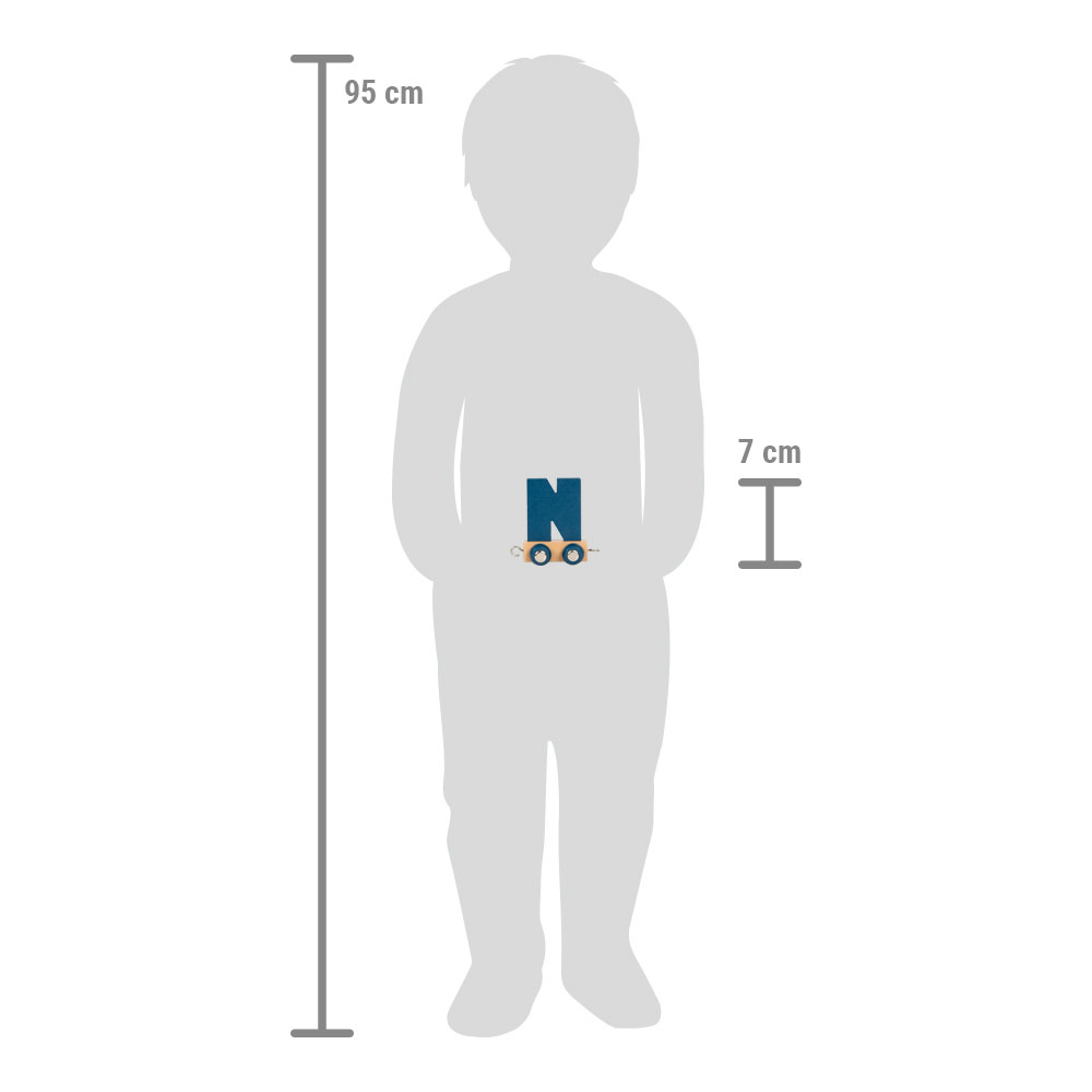 Maßstabsskizze vom Buchstabenzug N