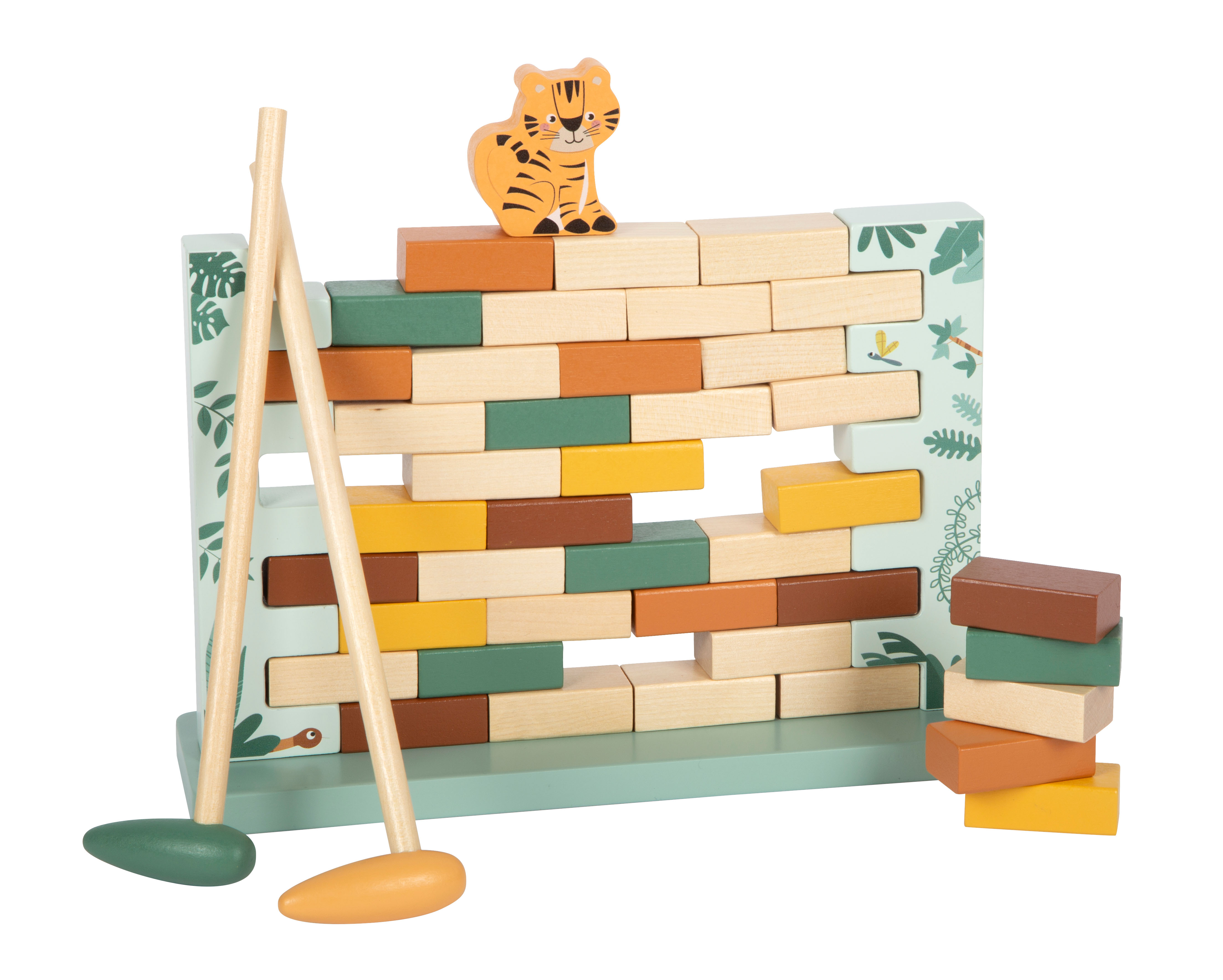 Steine aus Wackelmauer herausklopfen