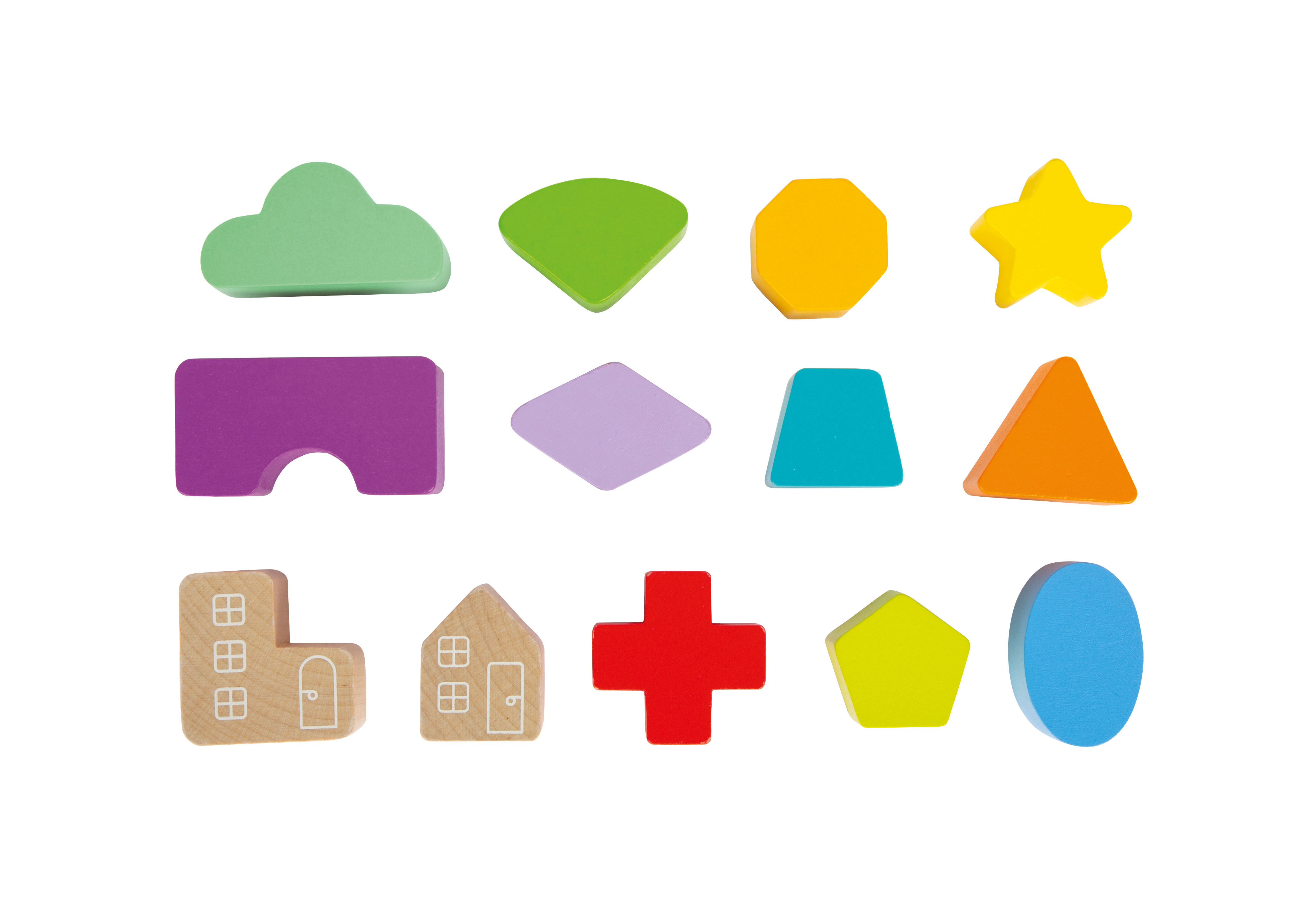 Steckwürfel Regenbogen für Kinder