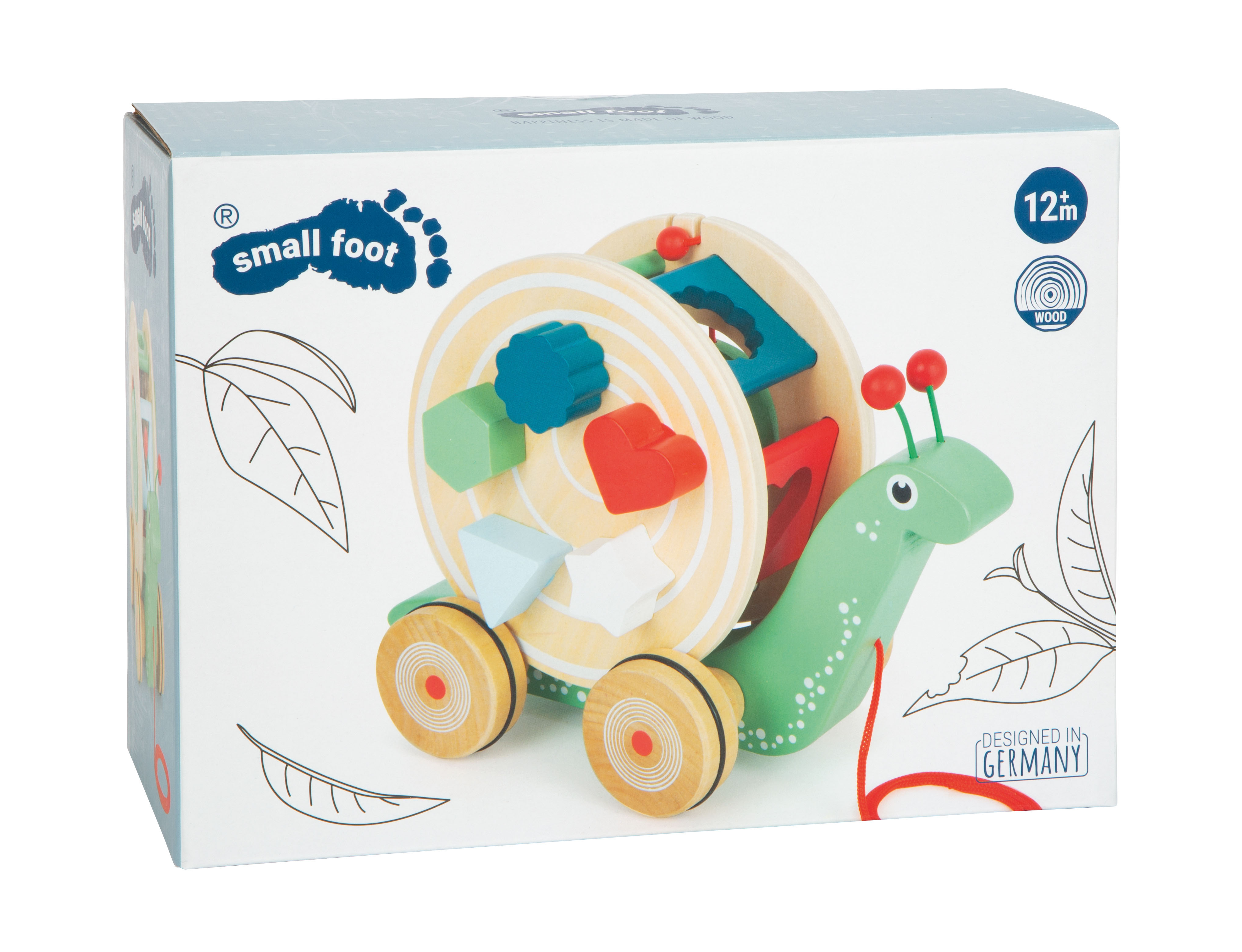 Nachzieh-Stecktier Schnecke für Kinder