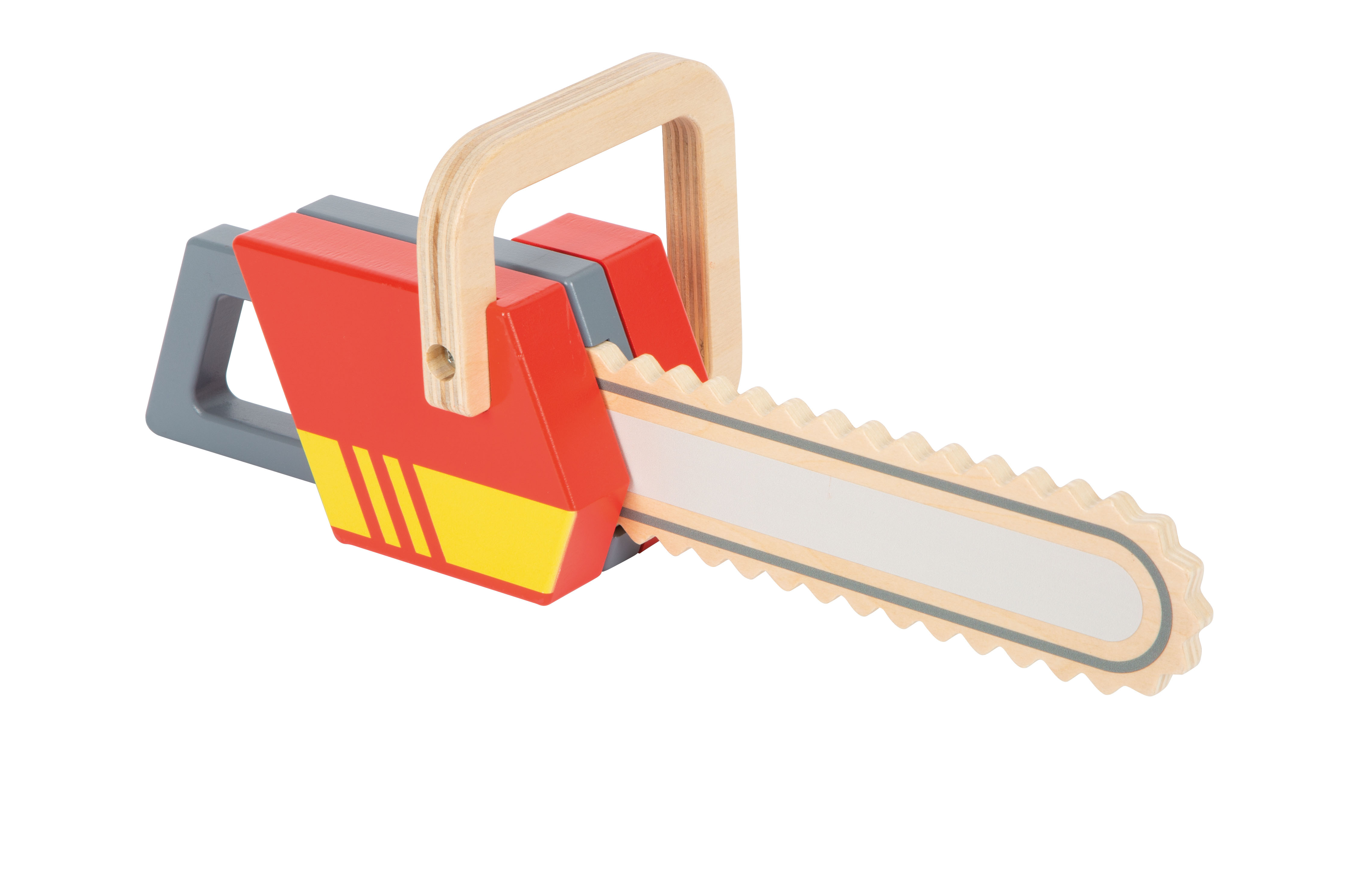 Kettensäge aus Holz zum Spielen für Kinder
