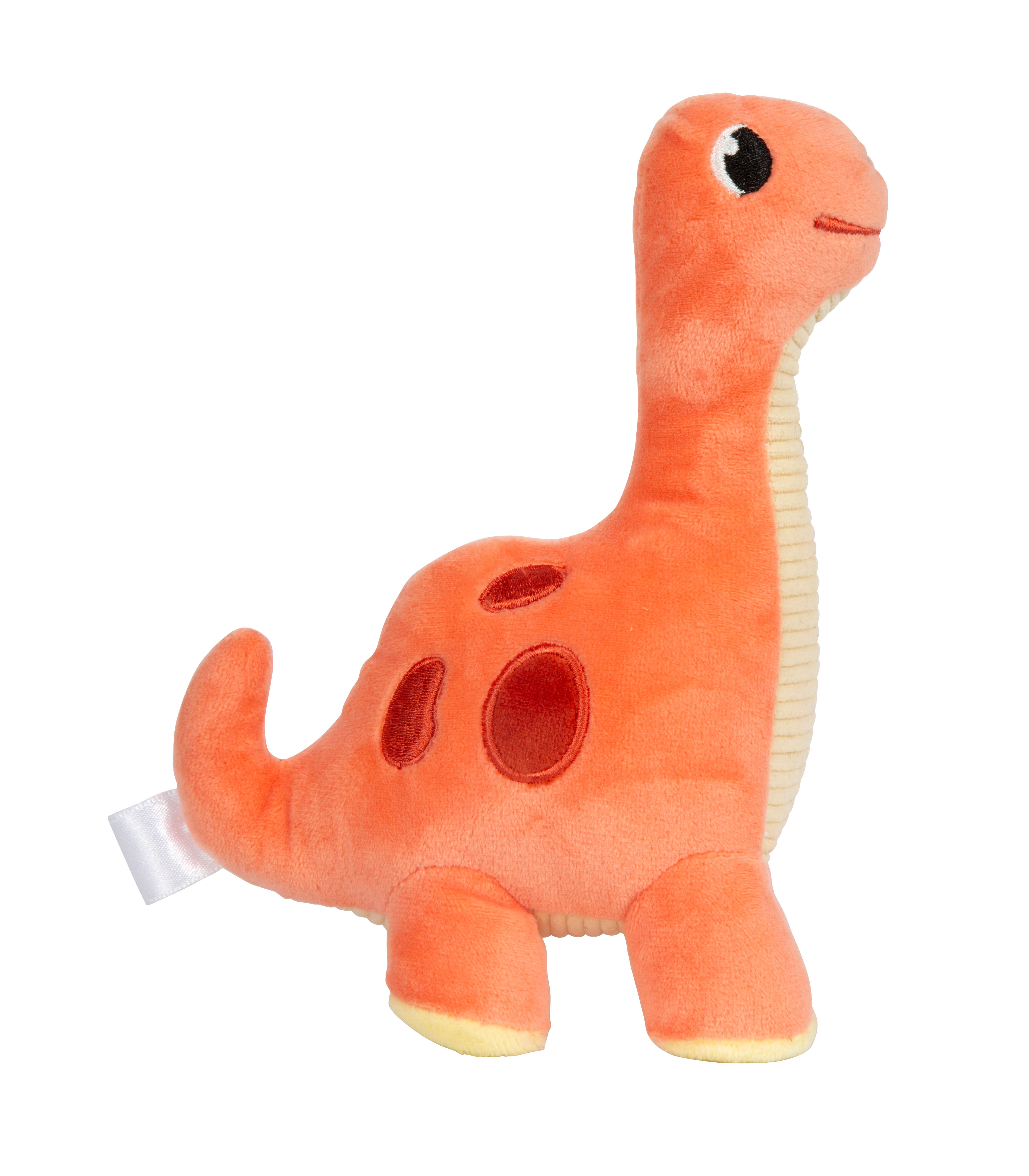 Kuscheltier Dino rot schaut nach rechts