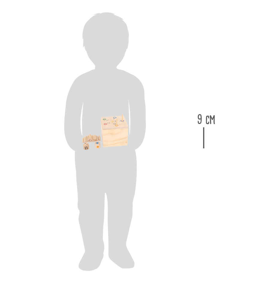 Würfelspiel 6 raus in der Box  für Kleinkinder