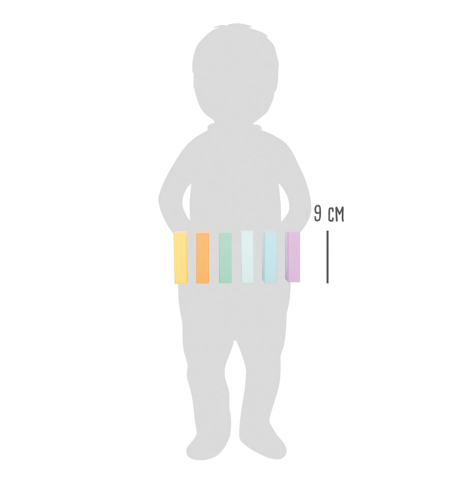 Holzbausteine Pastell für Kinder