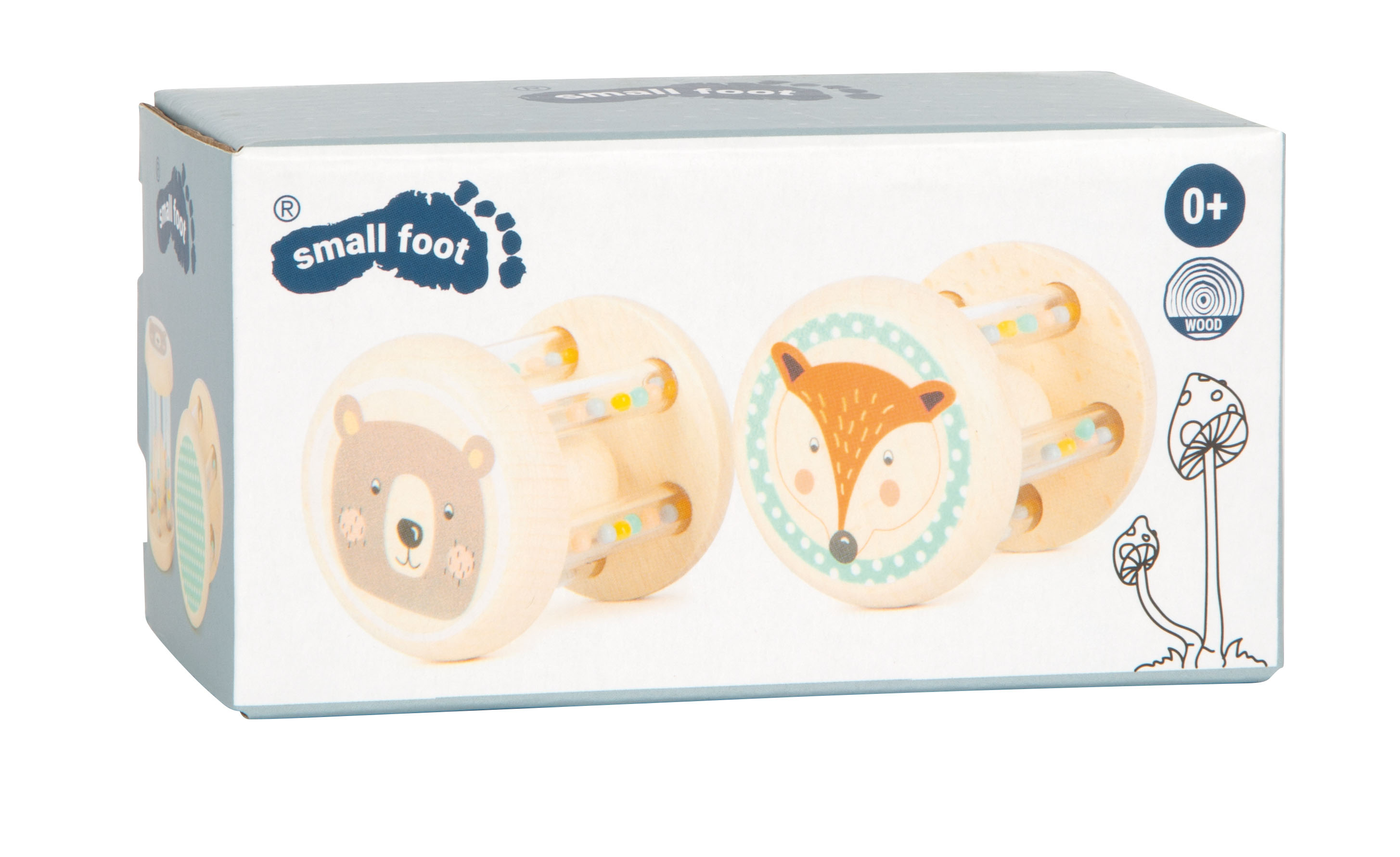Babyrasseln Tiere Pastell für Kinder