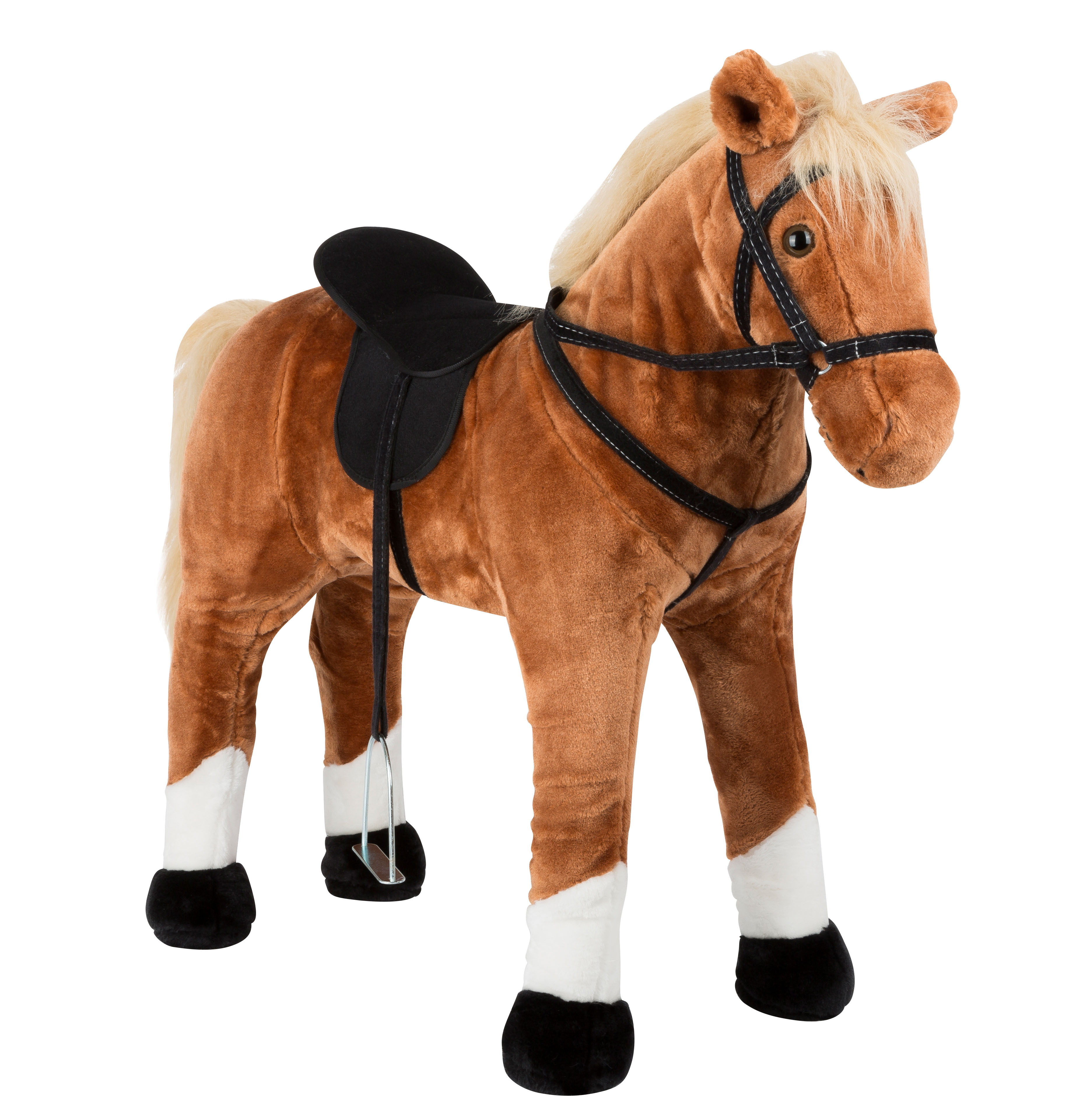 Reitpferd für Kinder aus Plüsch