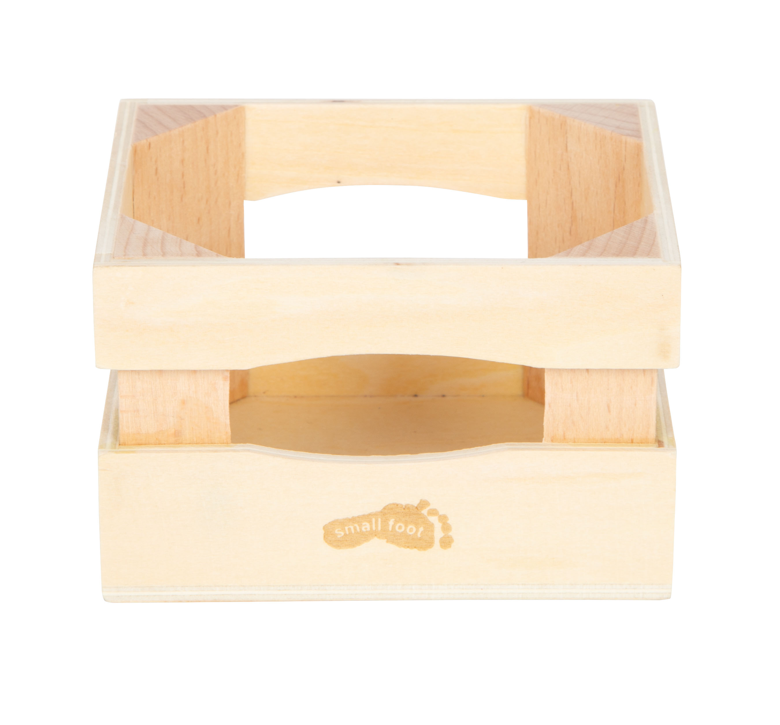 Kiste aus Holz für Kaufmannsladen und Kinderküche