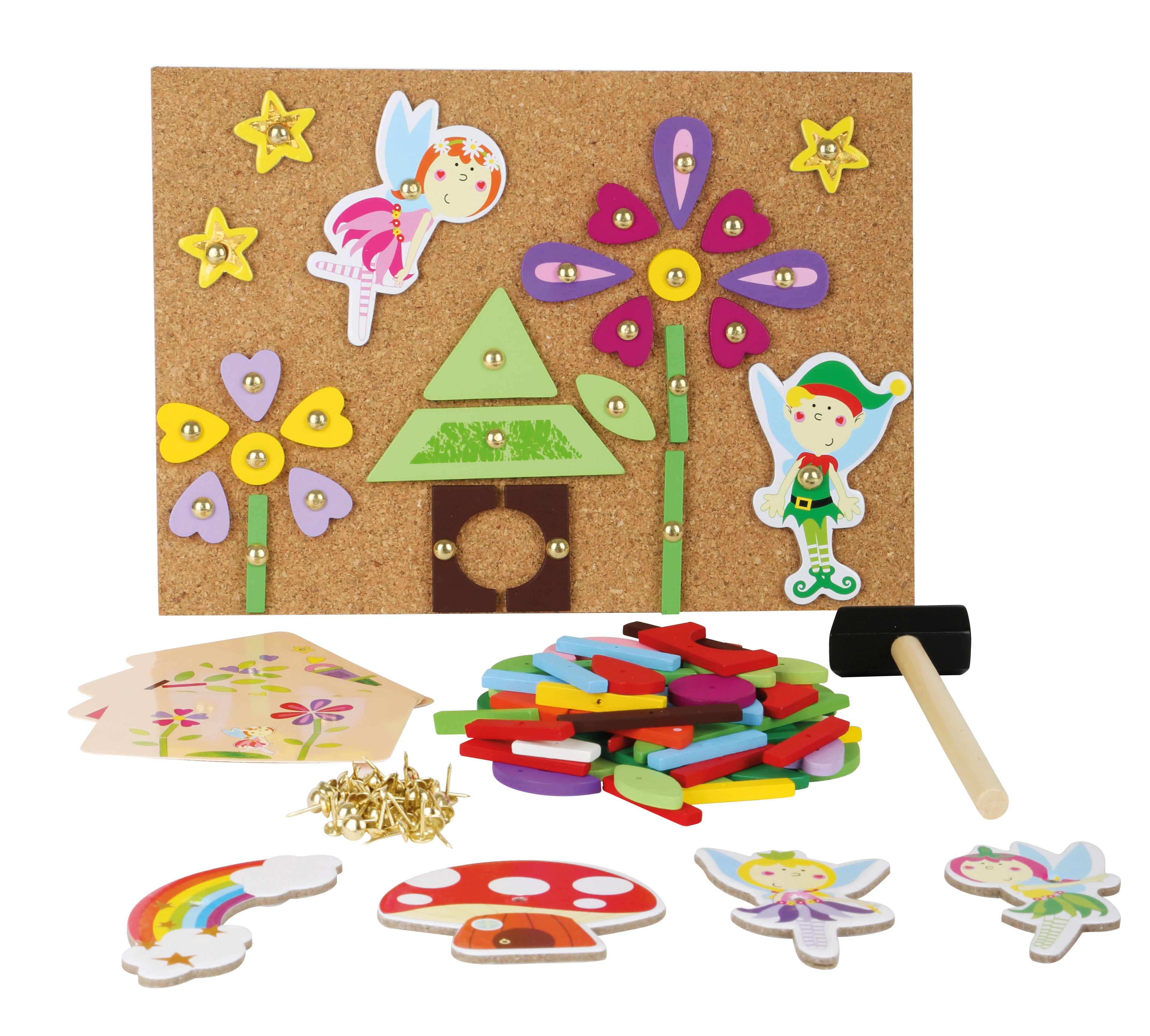 Hämmerchen spiel mit Blumen und Elfen