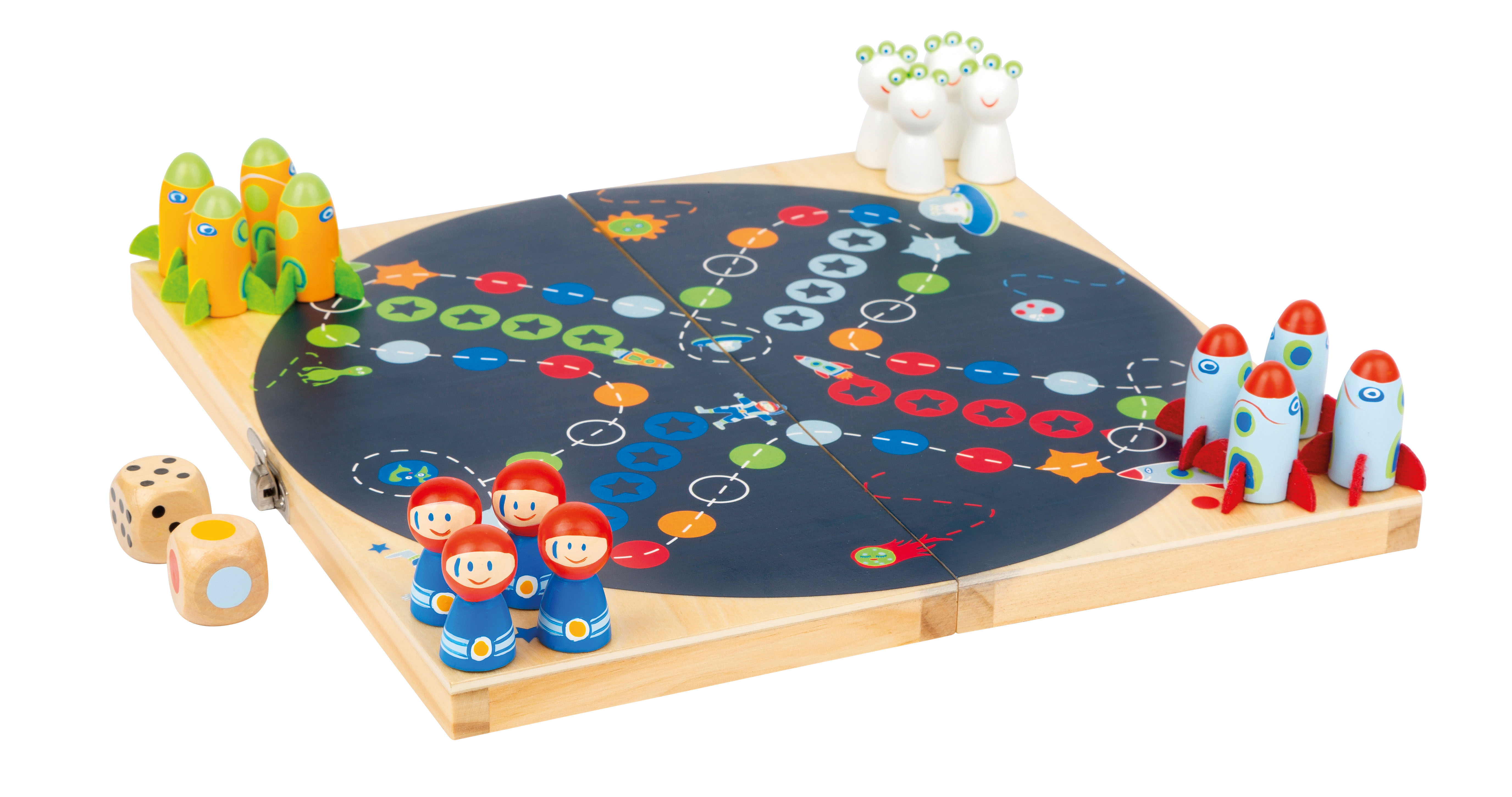 Ludo im Weltraumdesign