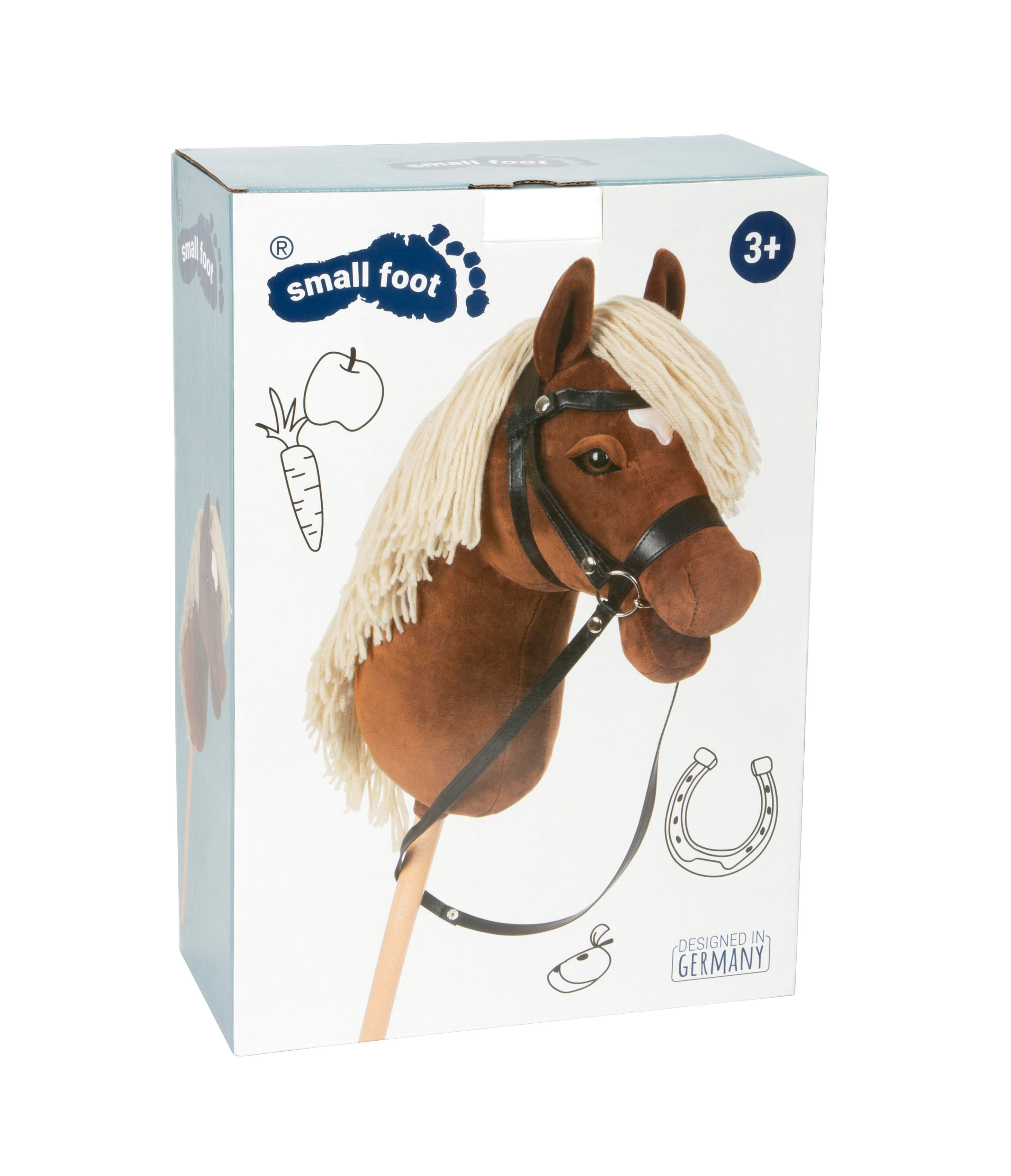 Verpackung von braunem Hobby Horse