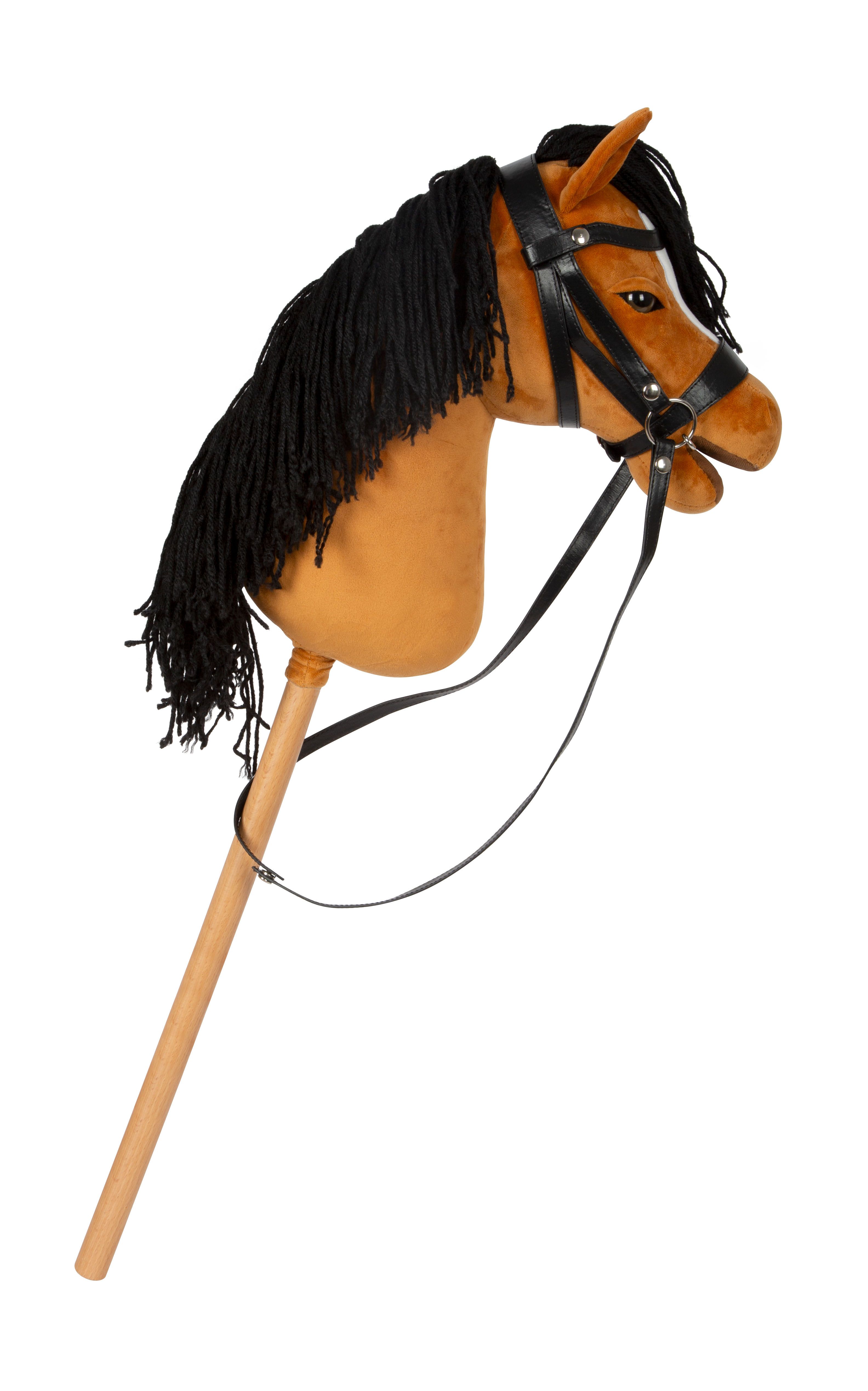 Hobby Horse Seitenprofil, schwarze Trense