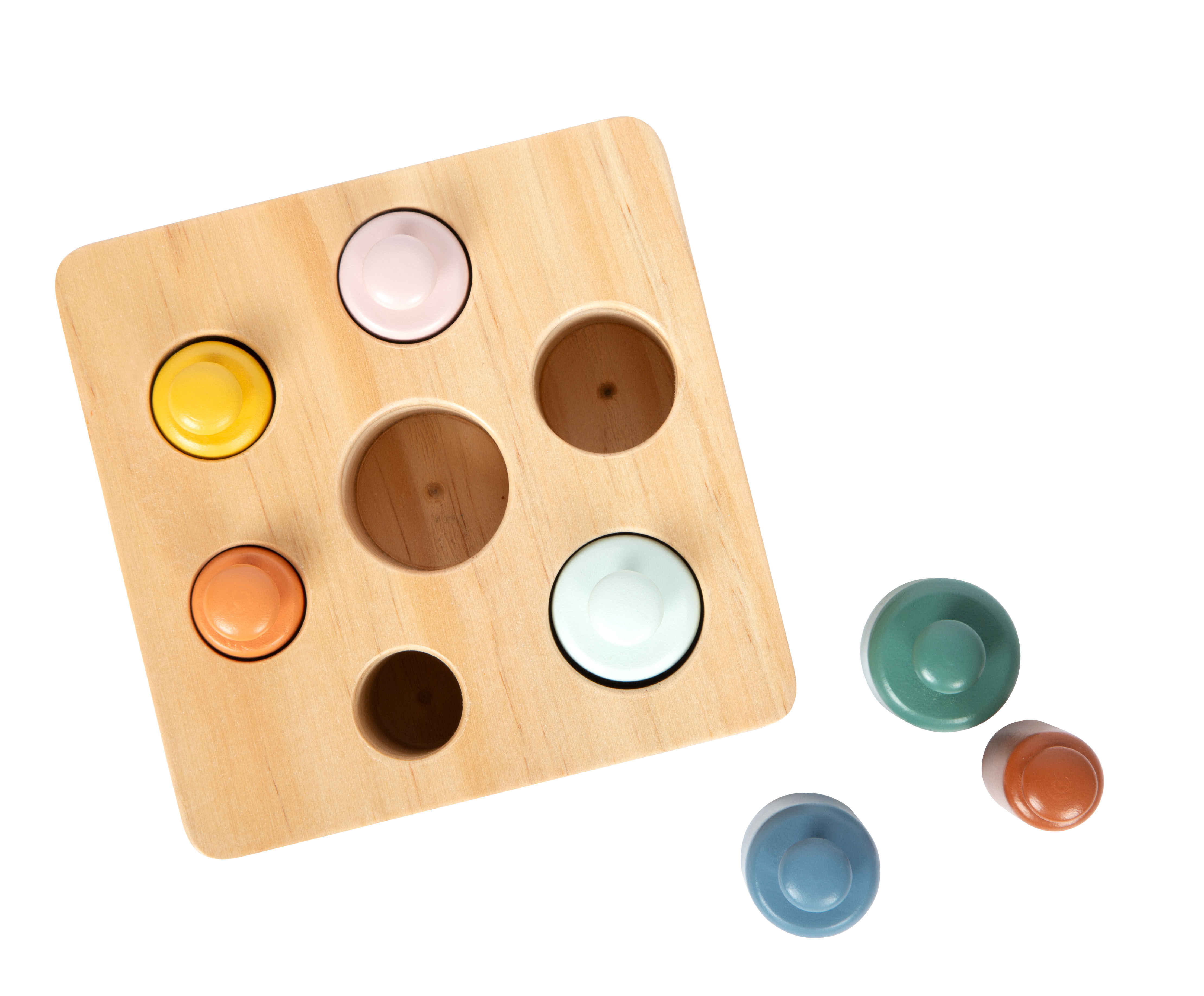 Montessori Steckspiel mit Zylindern als Lernspiel