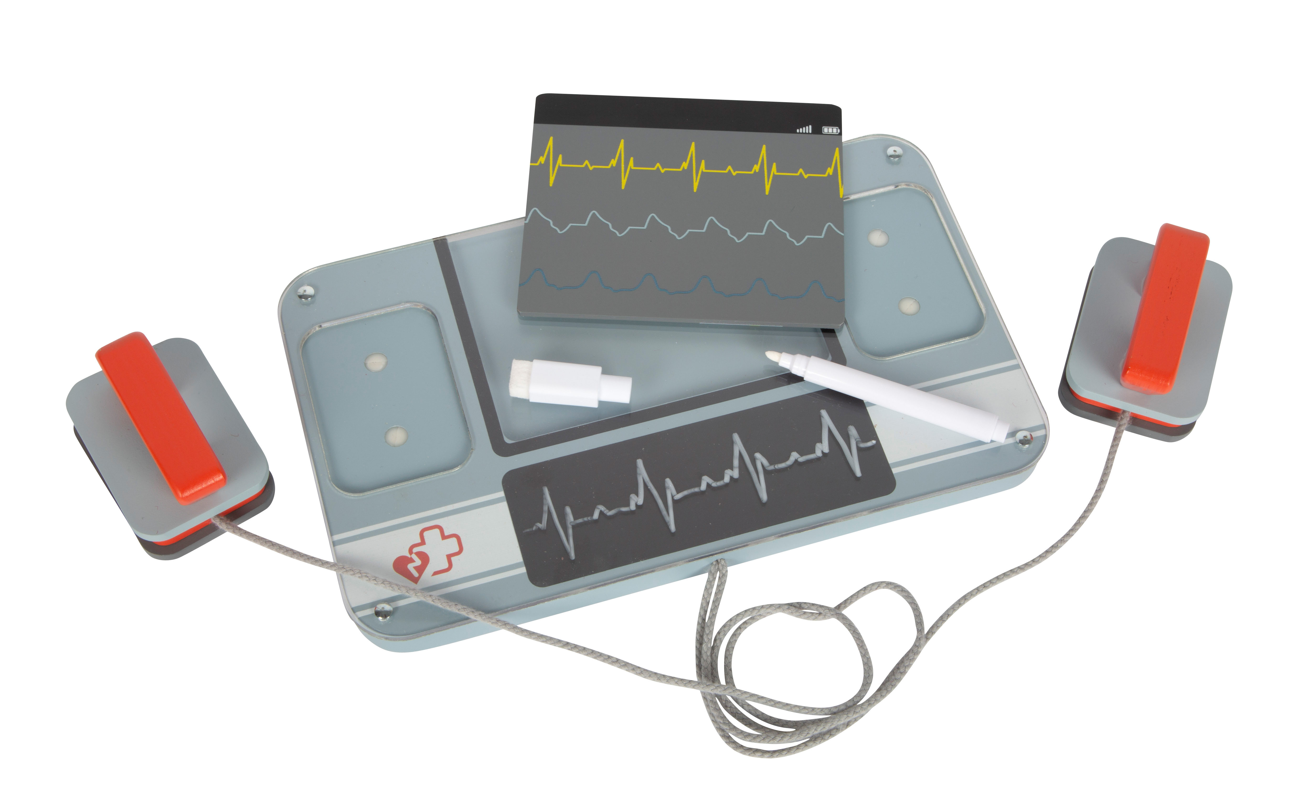 Notarzttasche mit beschreibbarem Defibrillator