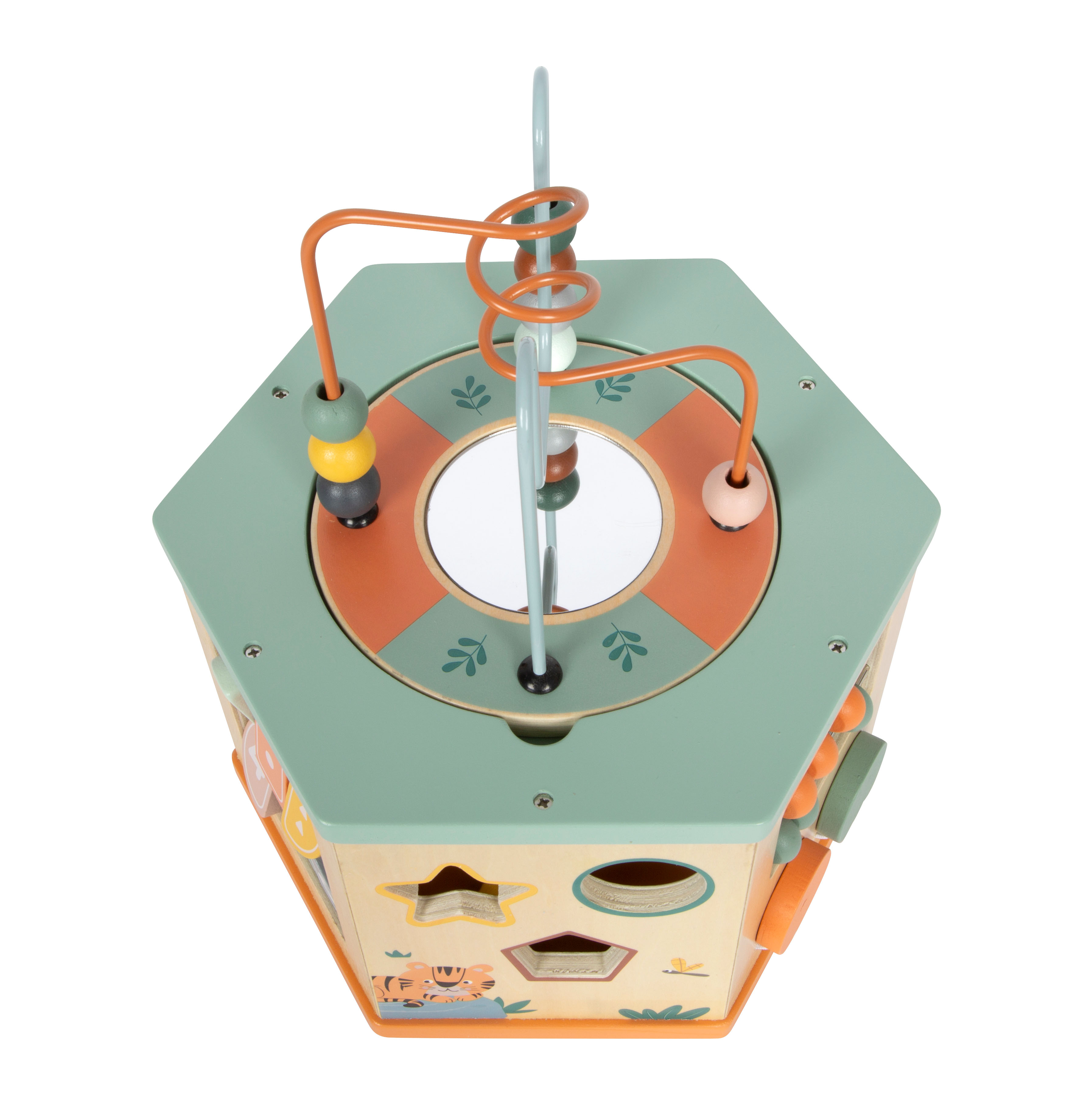 Motorikwürfel Seiten Safari Deckel Motorikschleife Schieben Spiegel