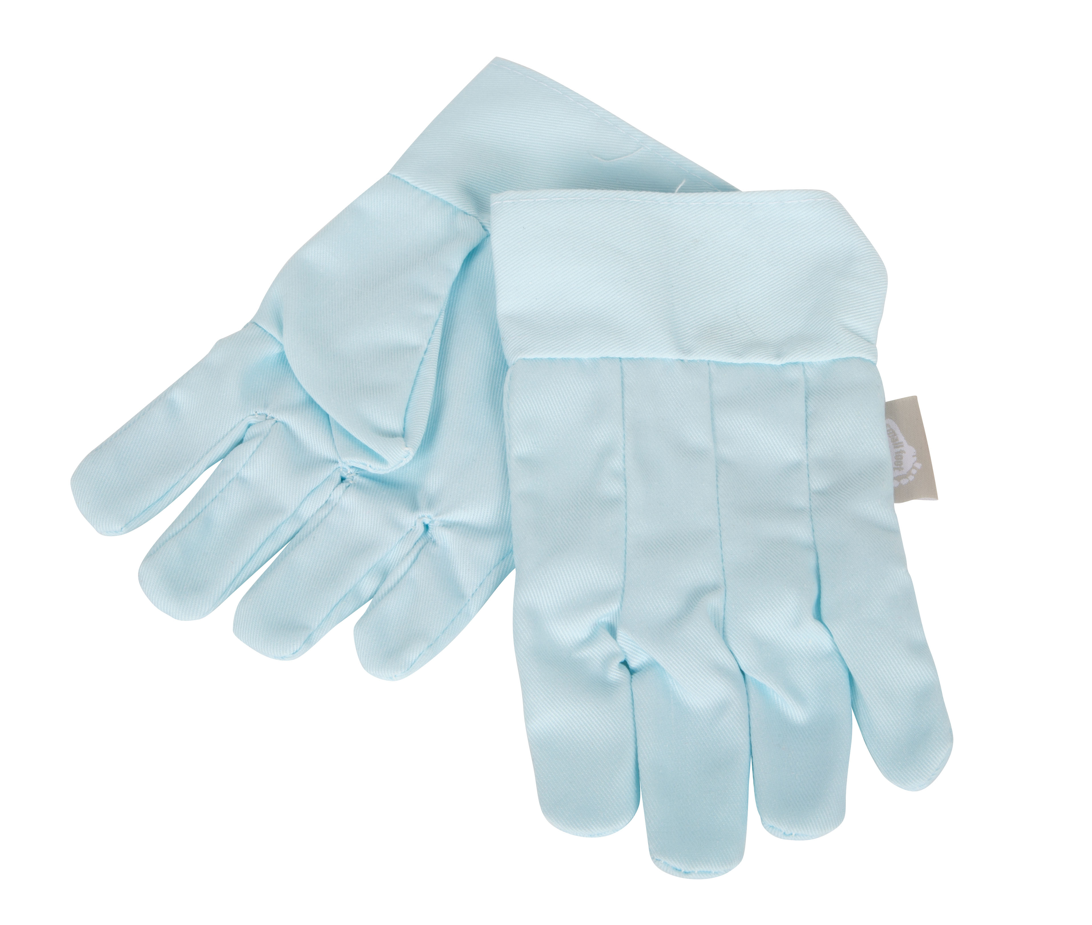 Hellblaue Kinder-Gartenhandschuhe aus Stoff