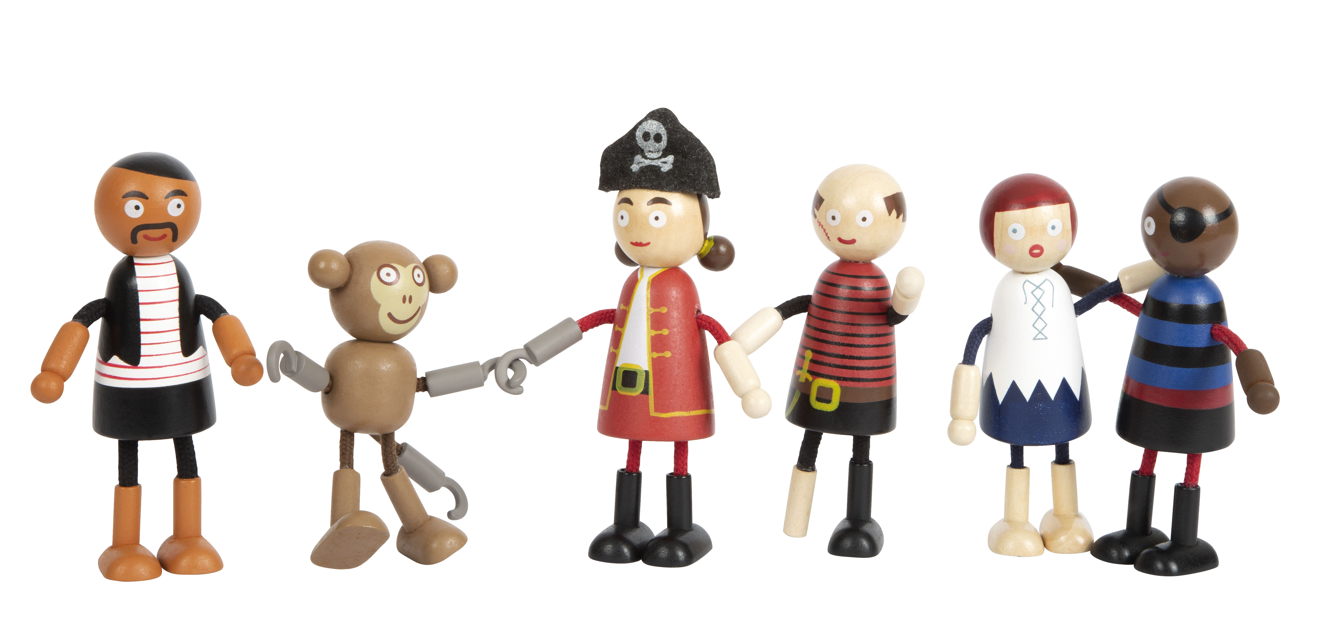 Piratenschiff im Kinderzimmer mit Spielfiguren