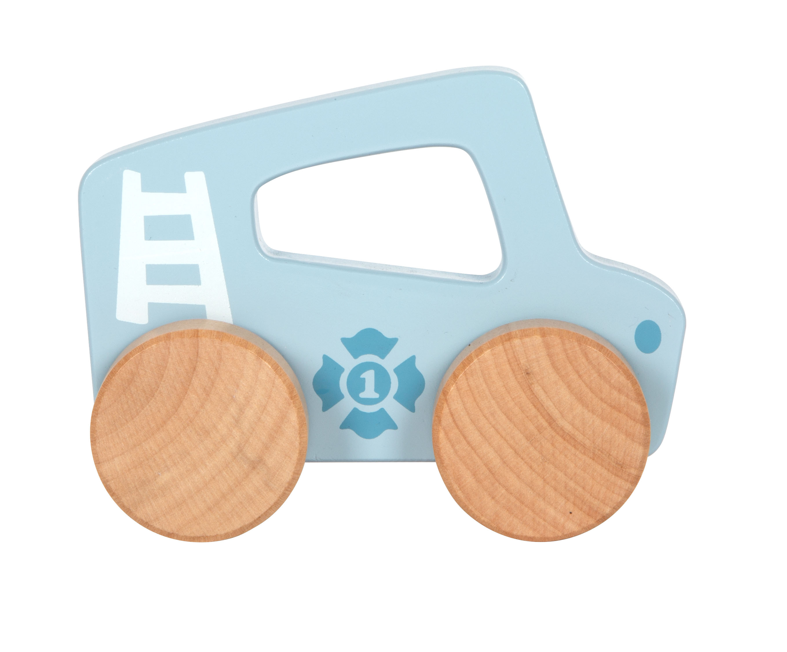 Schiebeauto mit Holzrädern