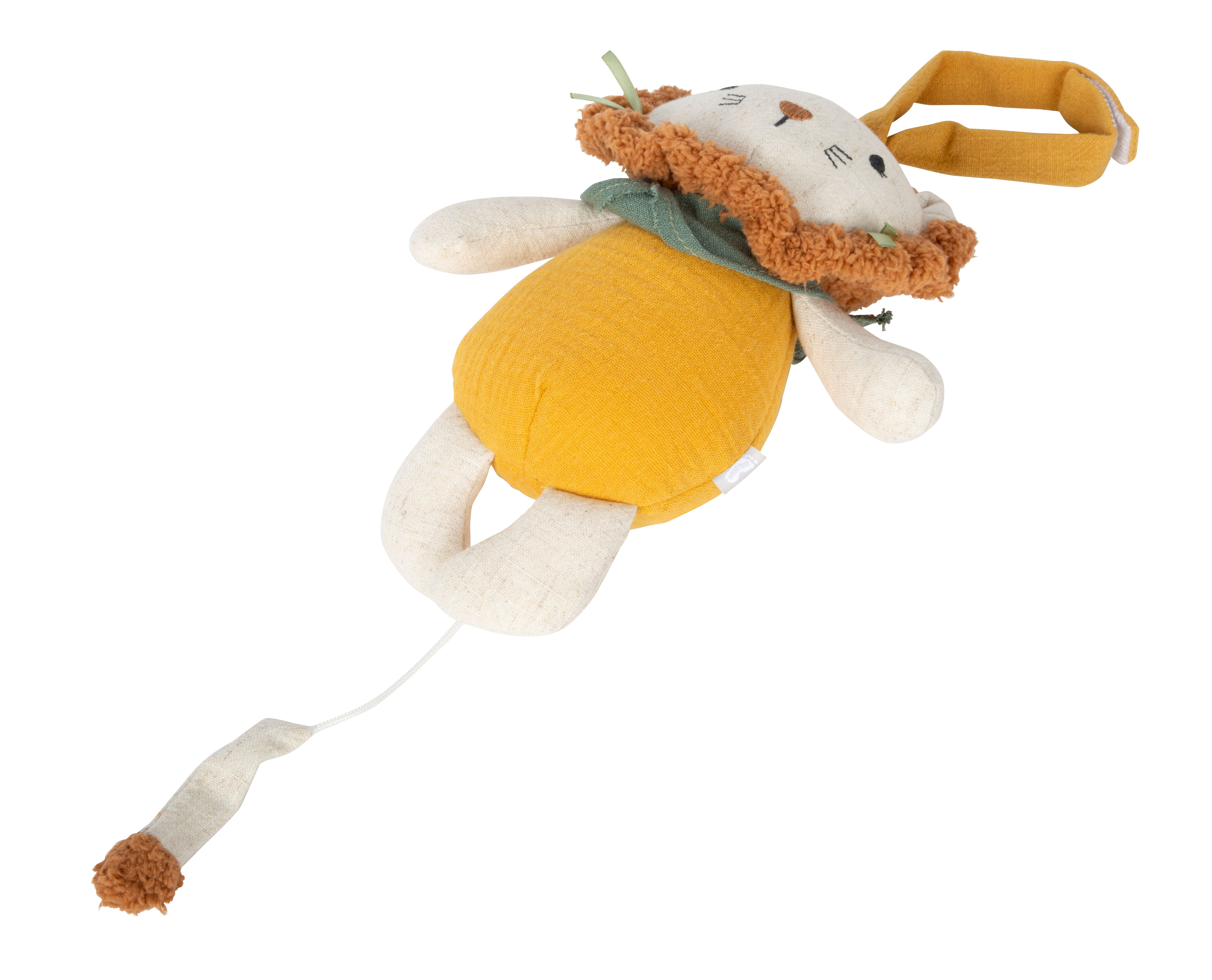 Gelbe Baby Spieluhr in Löwe-Form