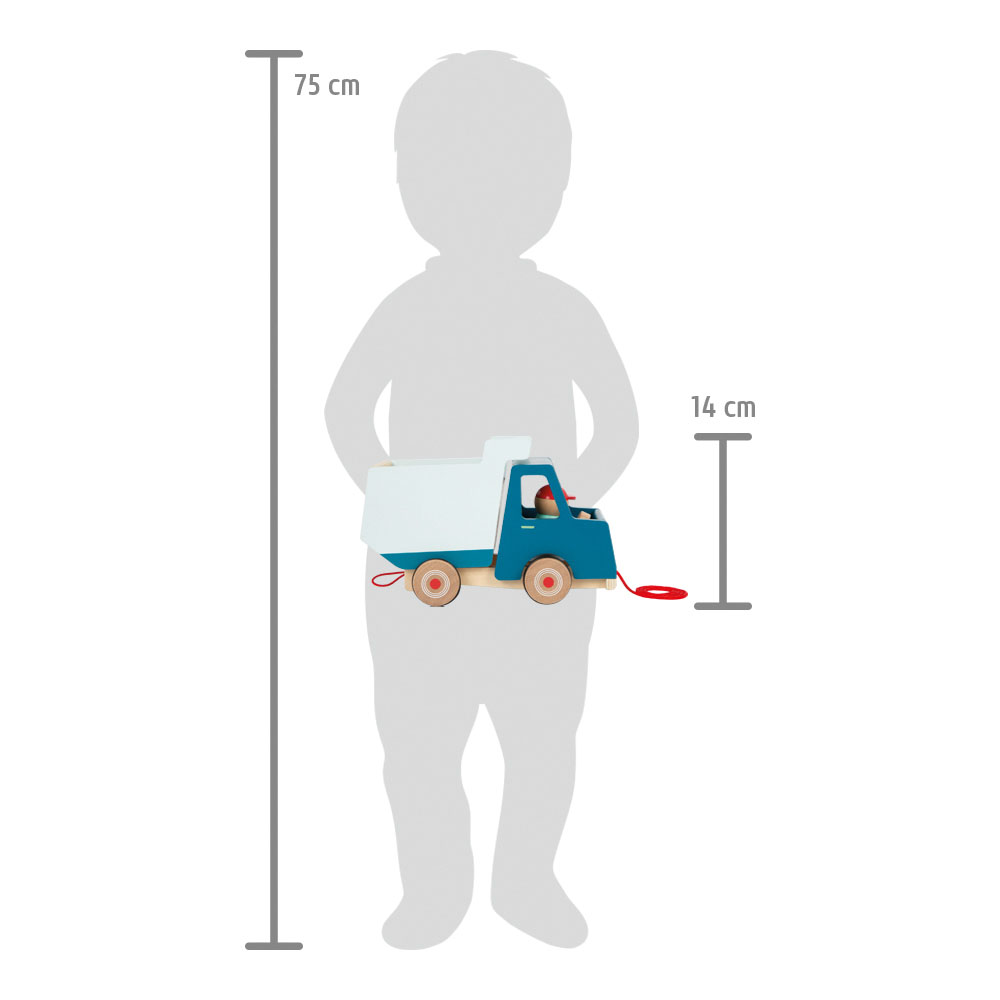 Nachzieh-Fahrzeug Kipplaster für Kinder
