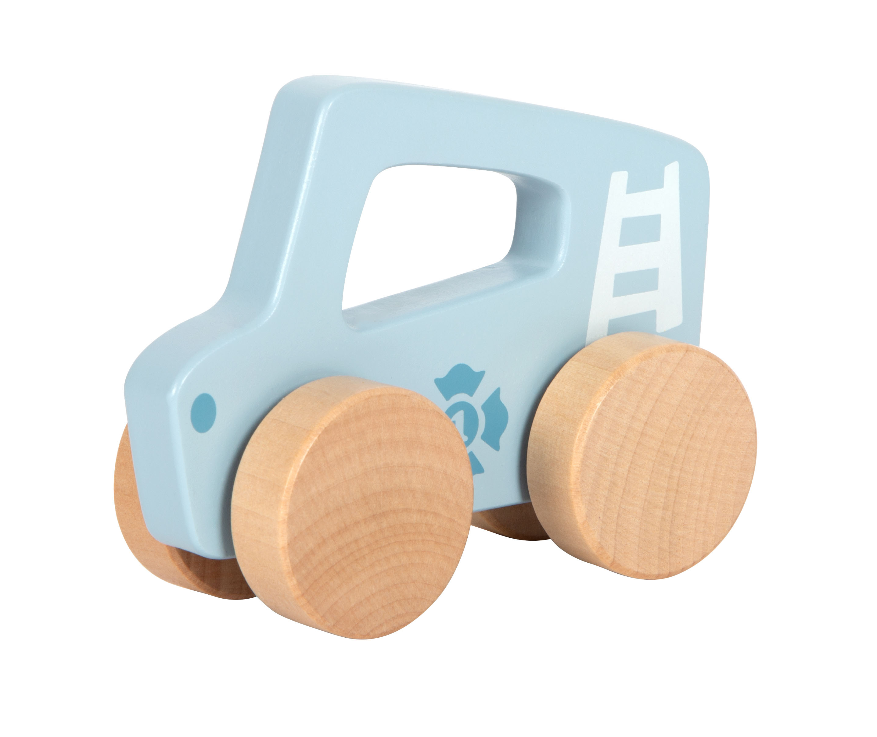 Schiebeauto mit Holzrädern