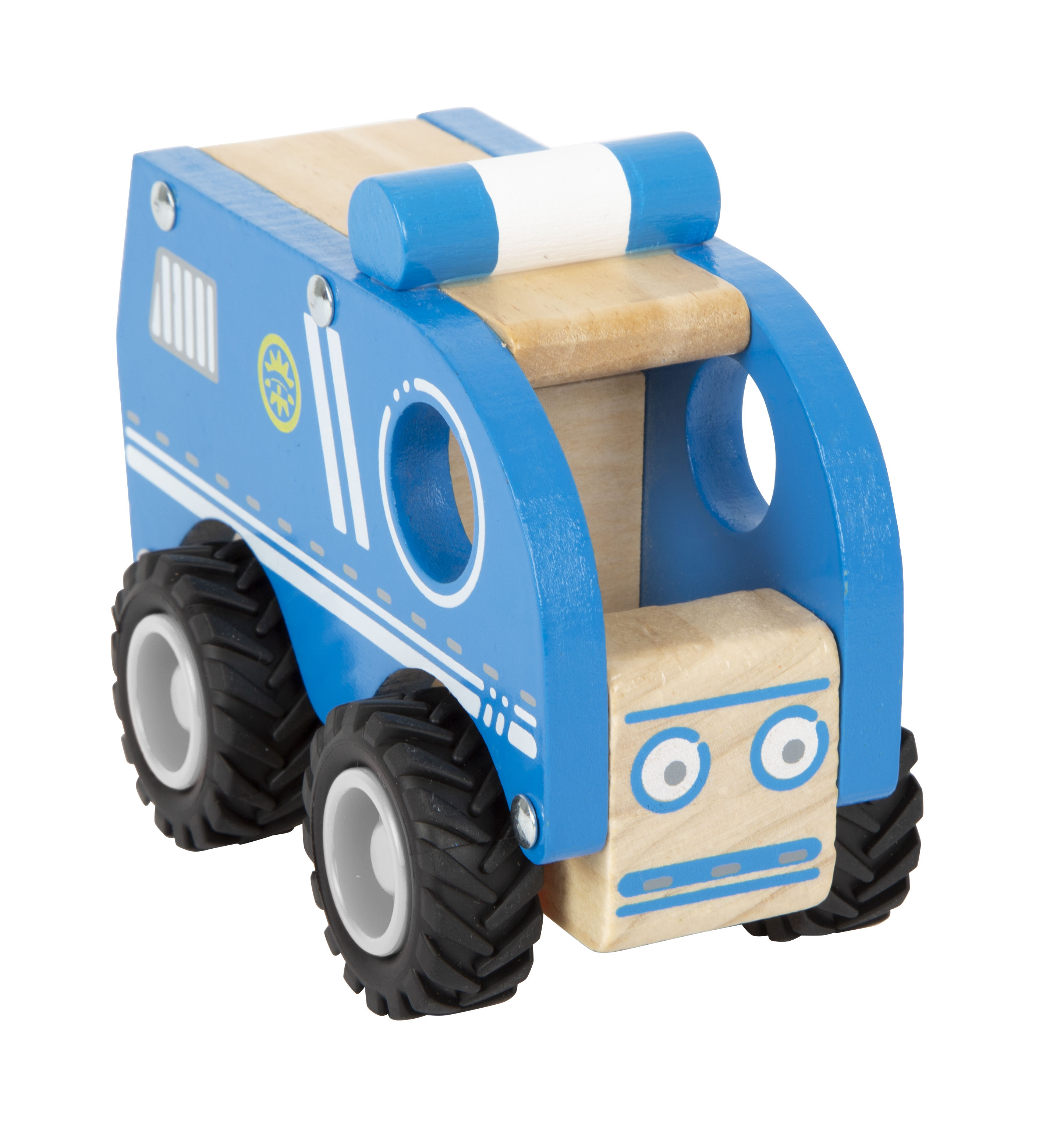 Holzspielzeug, Auto, Lastwagen, Holzbaustein, Blau