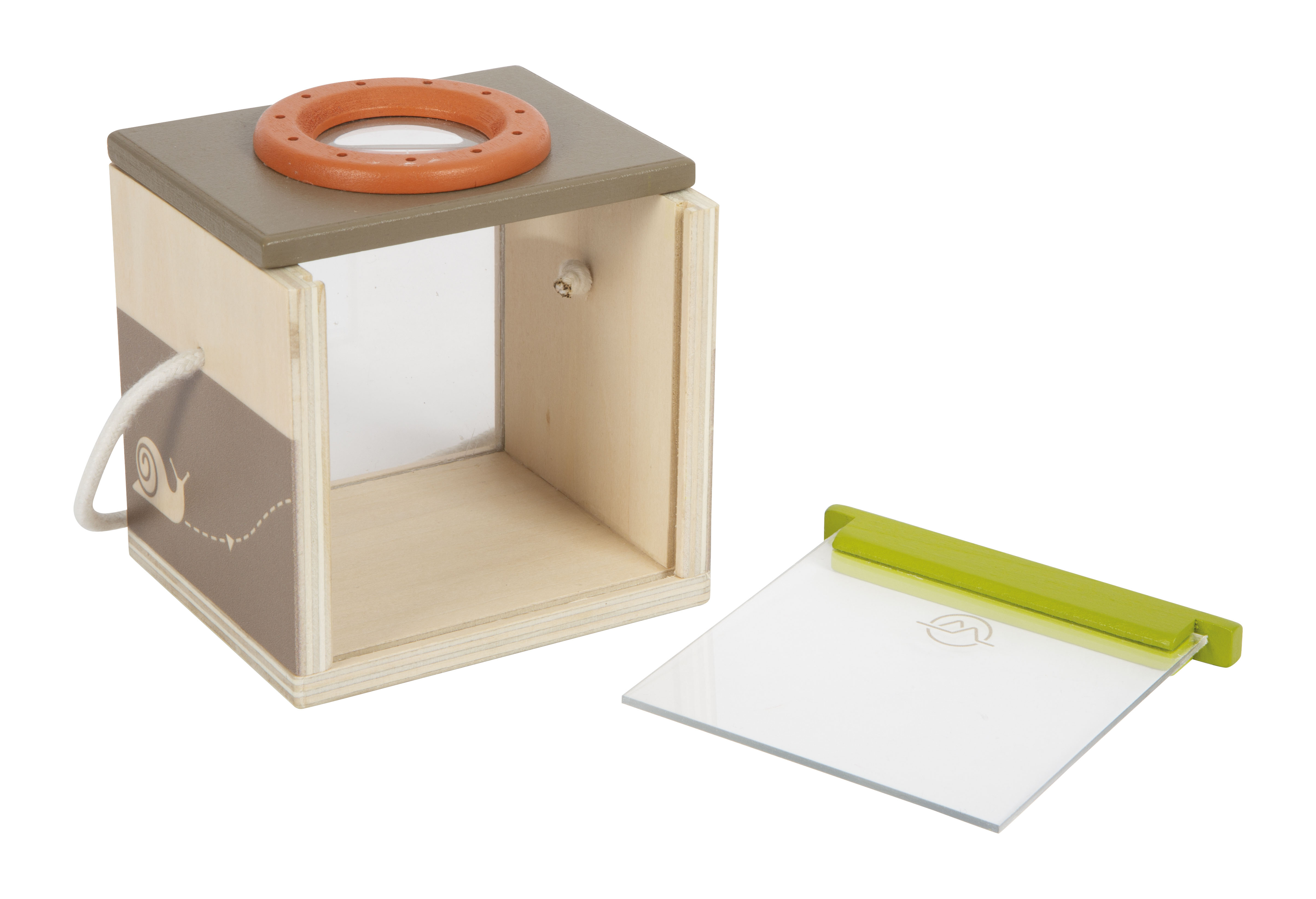 Box aus Holz zum Beobachten von Insekten