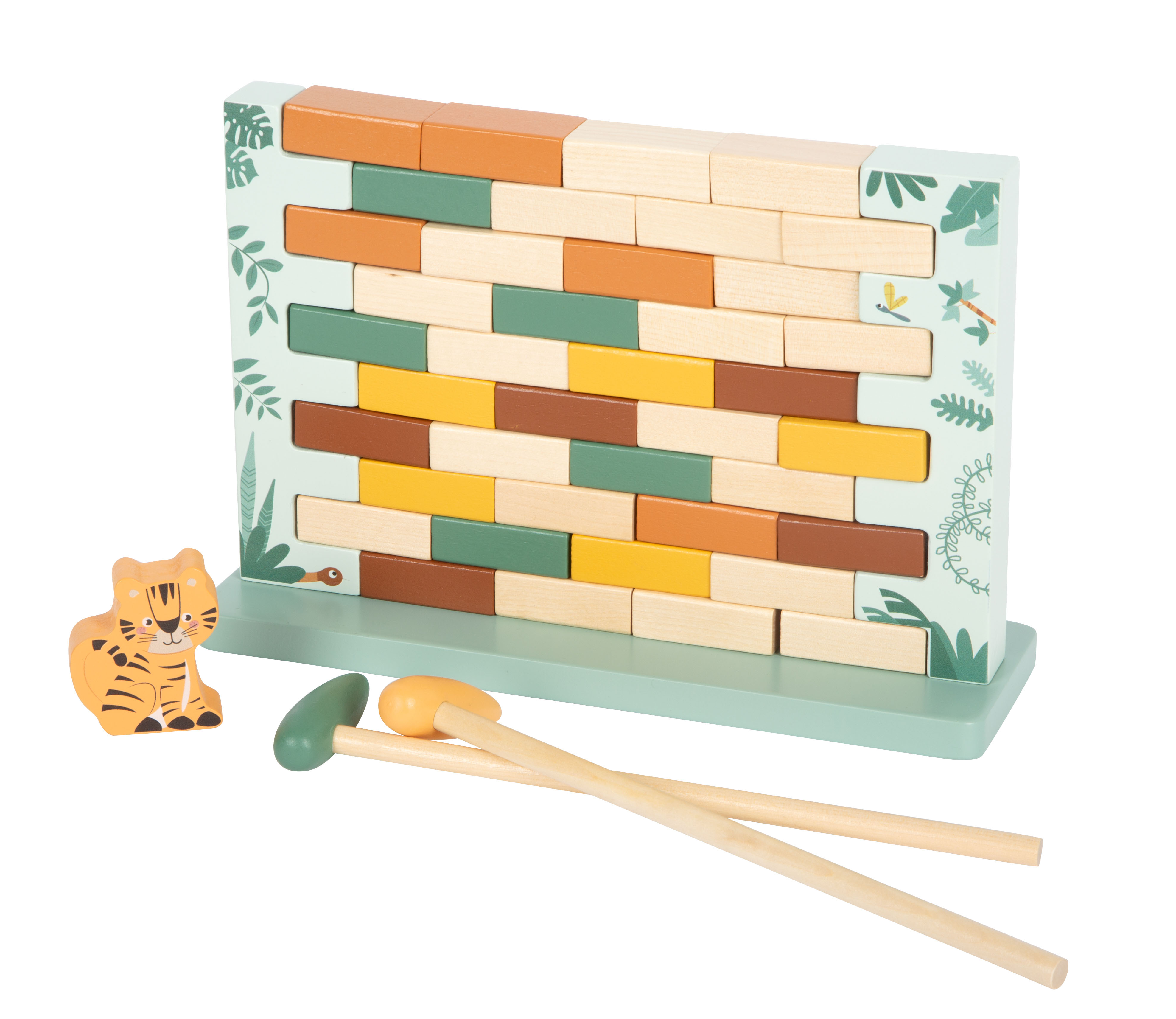 Spiel Wackelmauer mit Tigerfigur und 2 Hämmern