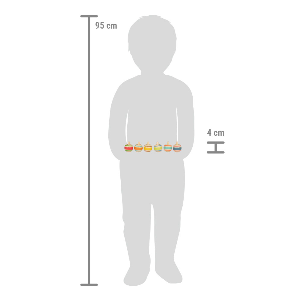 Wendekreisel-Set aus Holz für Kinder