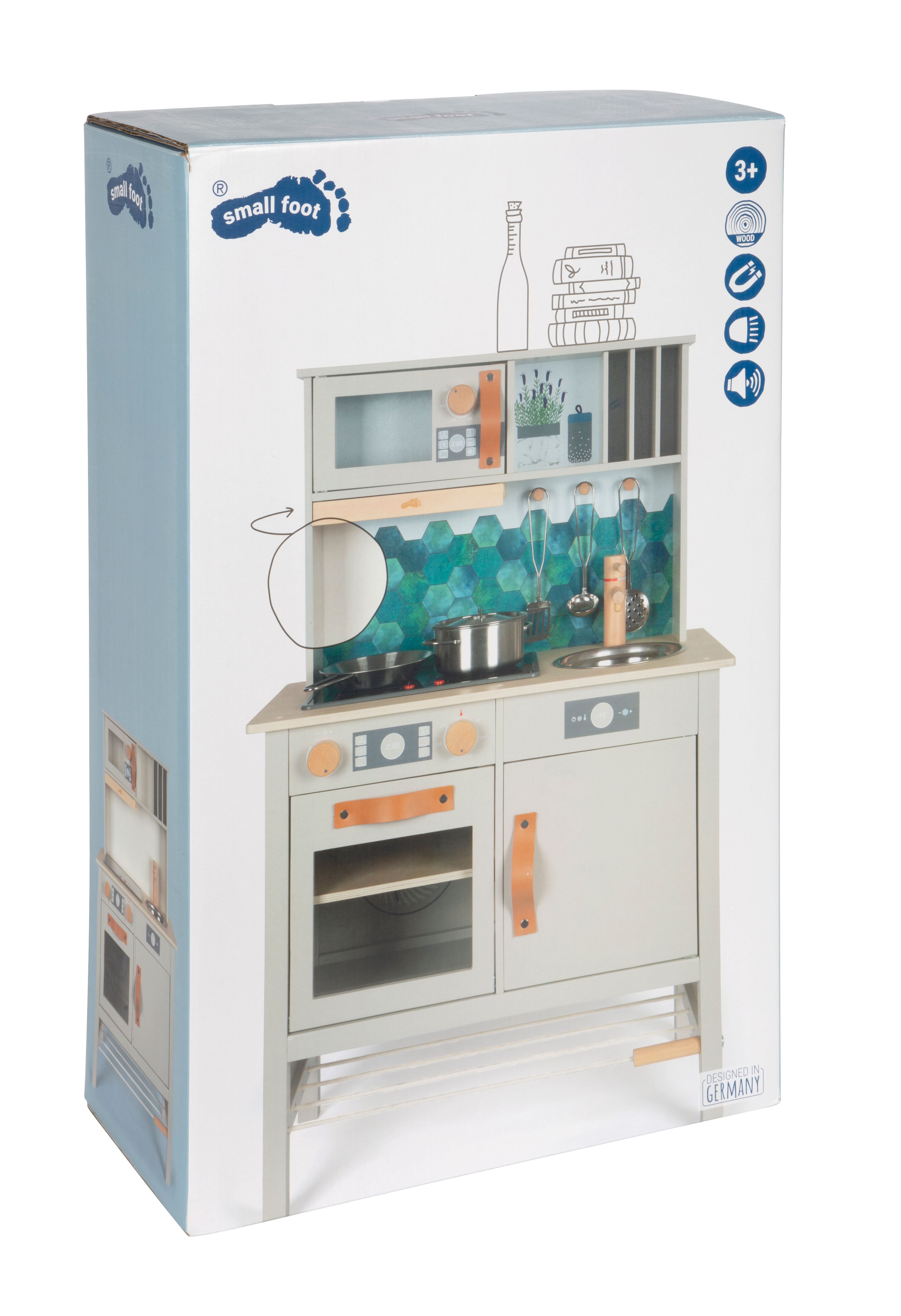 Verpackung Kinderküche grau
