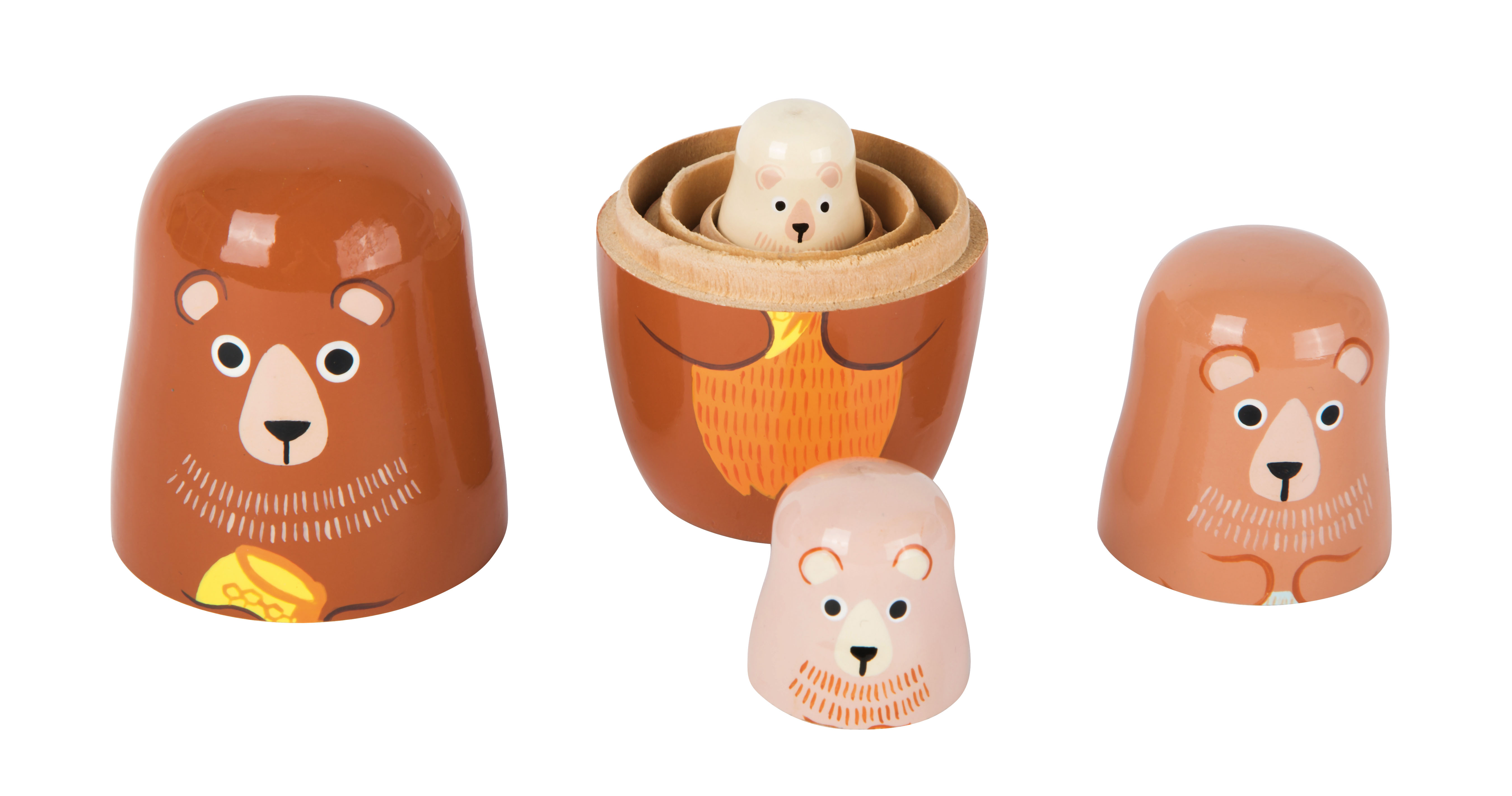 Matrjoschka Bären-Familie für Kinder