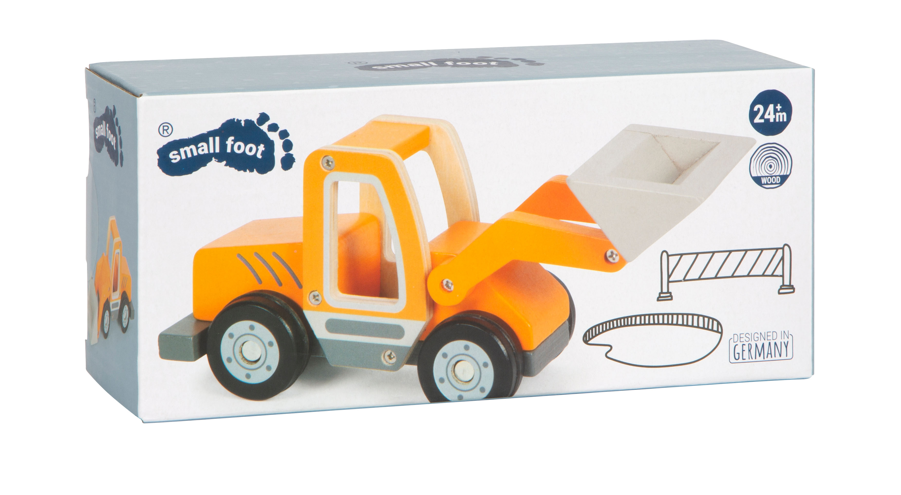 Verpackung Radlader mit Schaufel