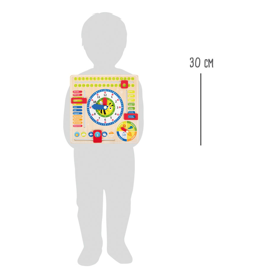 Lerntafel Datum, Uhr- & Jahreszeiten DE für Kinder