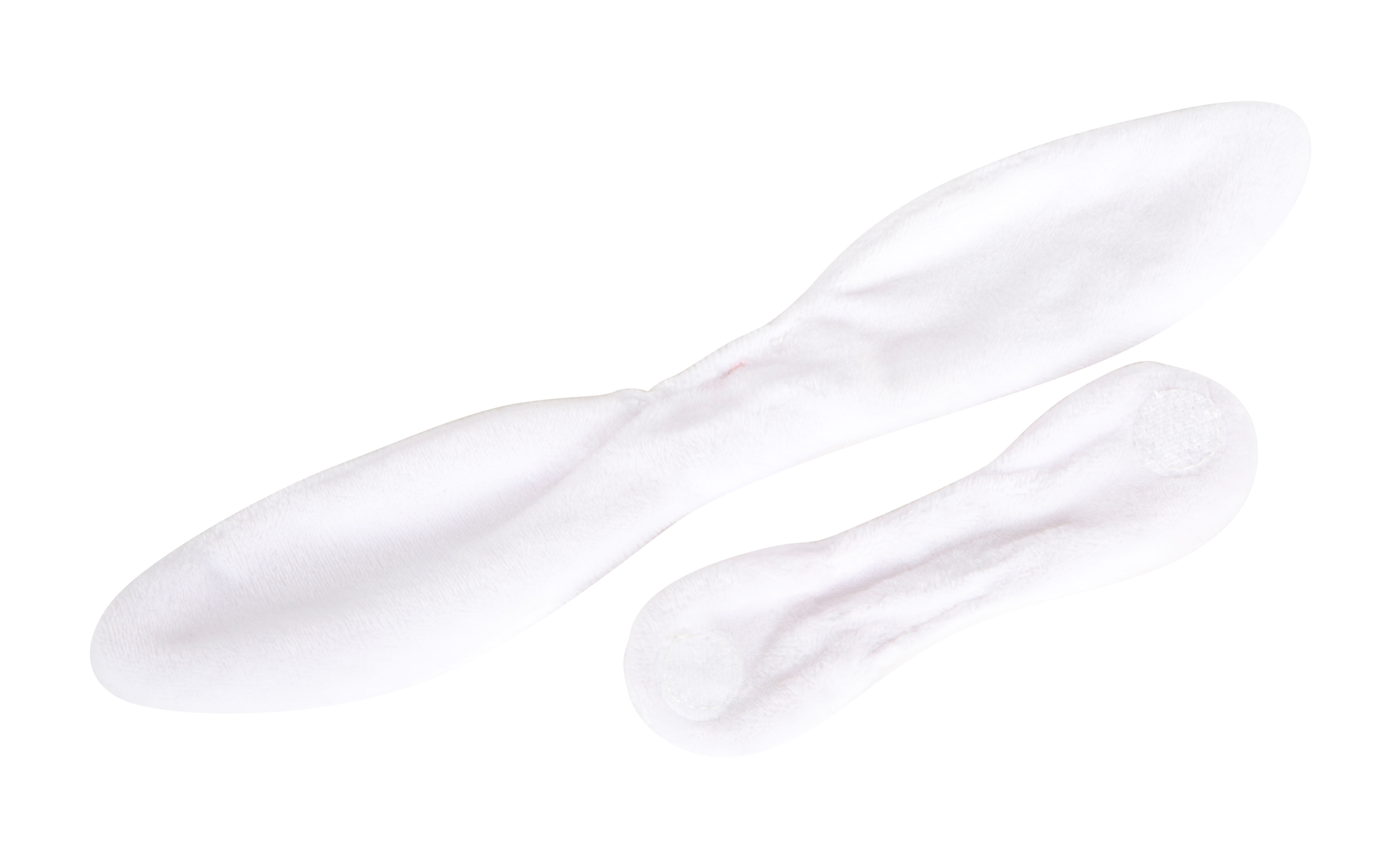 Rückseite Nachziehtier Hase offener Knisterschwanz