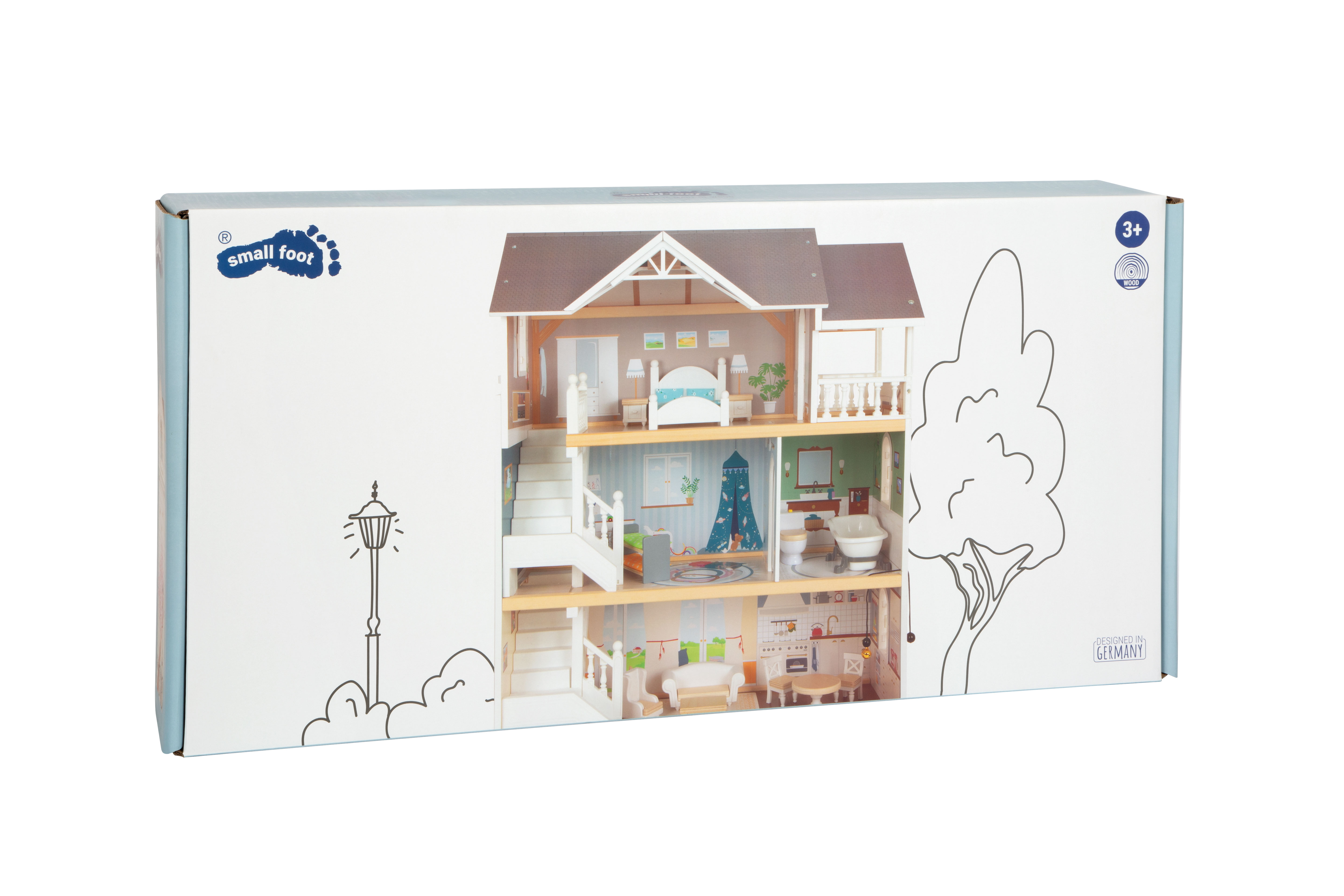 Puppenhaus Stadtvilla für Kinder